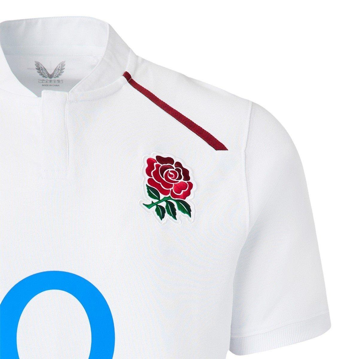 Klassisches Weiß - Castore - Mens England 2026 Classic Home Rugby Shirt - 3