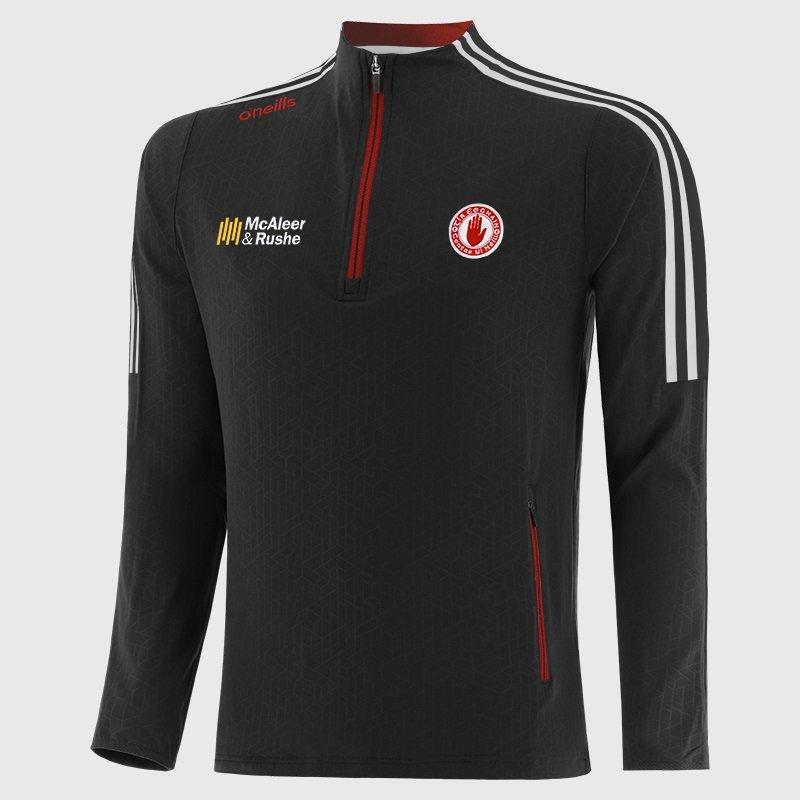 Oneills Men's Tyrone Hydra Half Zip Top Senior - Blk/Whi/Red - M