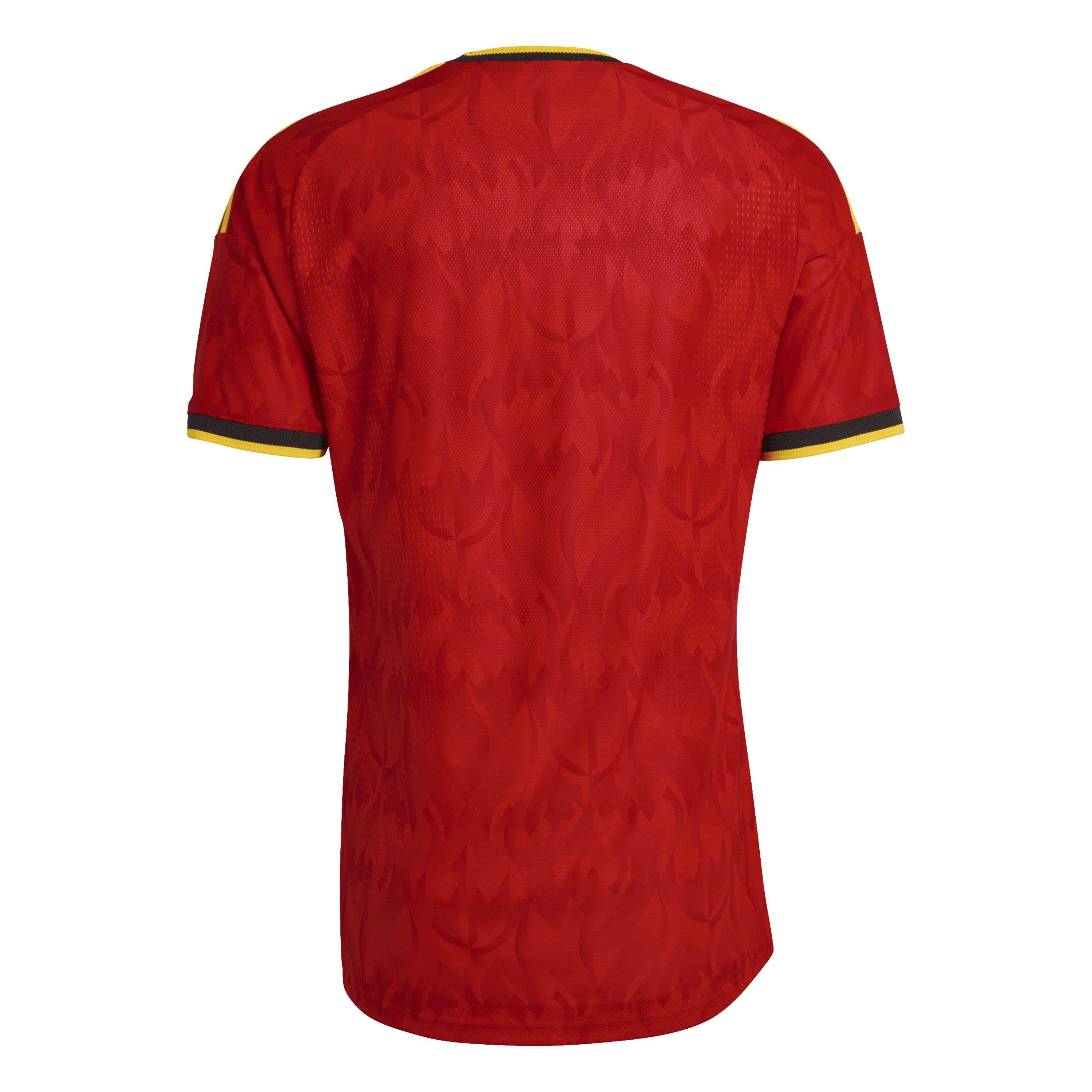 Red/Gold - adidas - Belgium Authentic Home Shirt World Cup 2026 Mens - 2