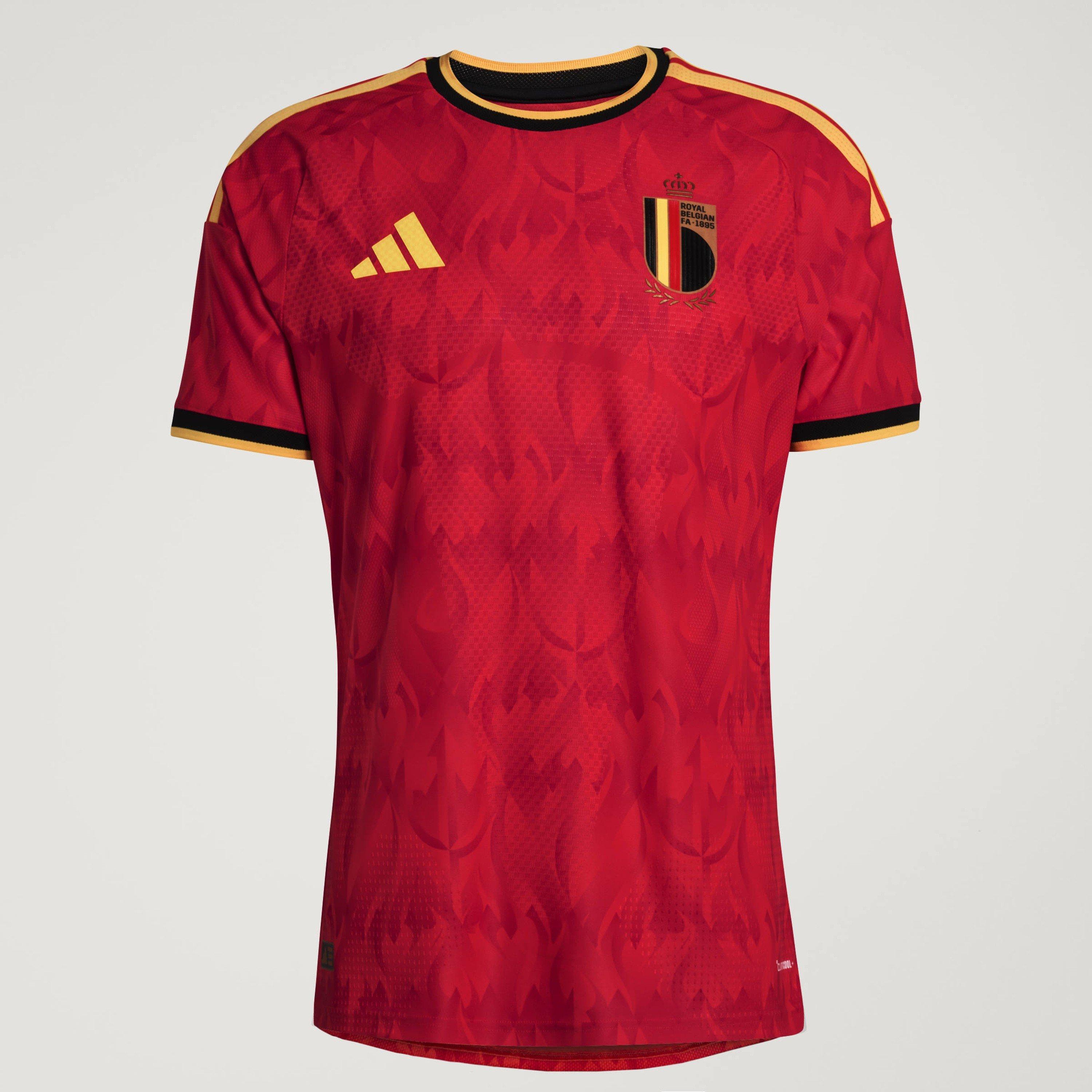 Red/Gold - adidas - Belgium Authentic Home Shirt World Cup 2026 Mens - 11