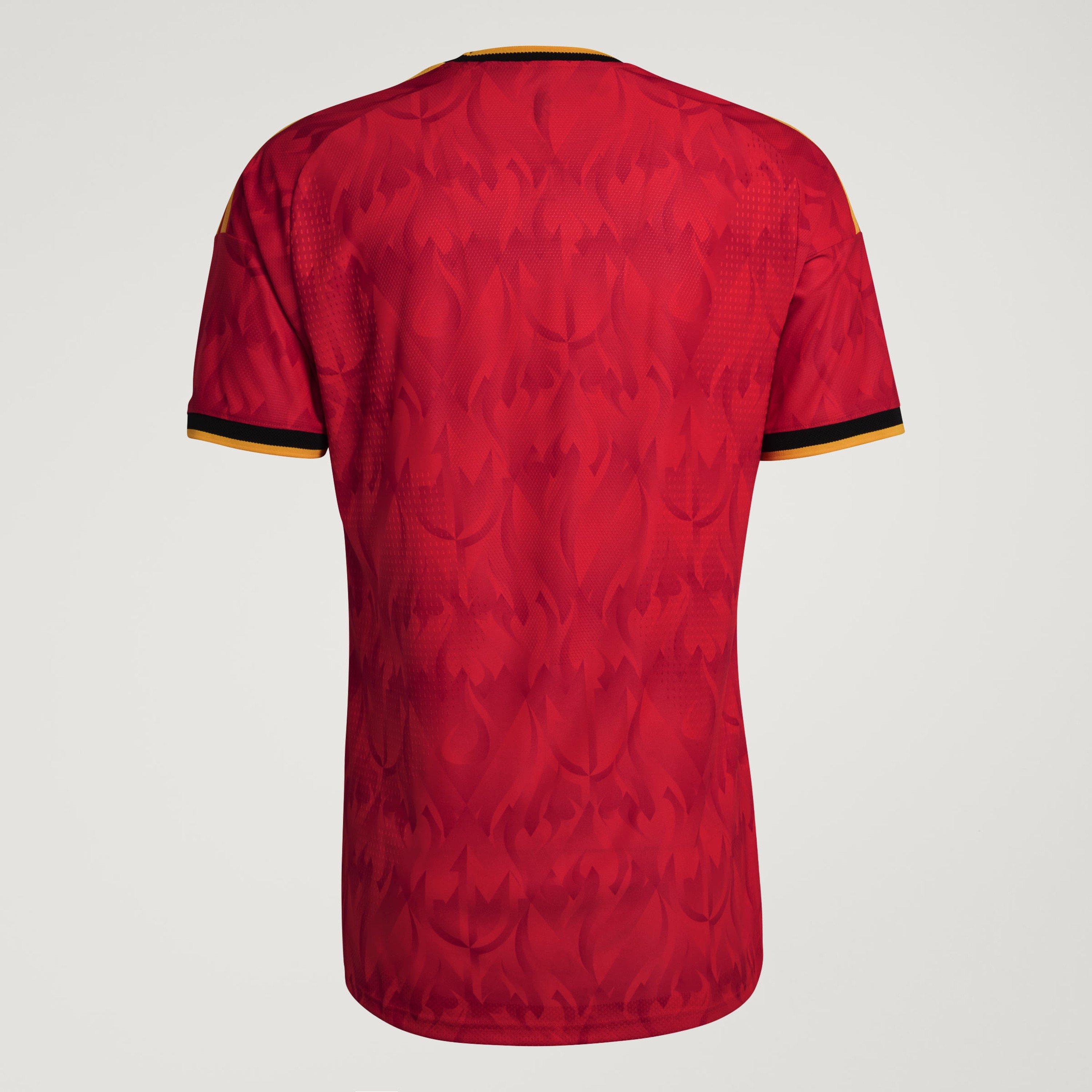 Red/Gold - adidas - Belgium Authentic Home Shirt World Cup 2026 Mens - 12