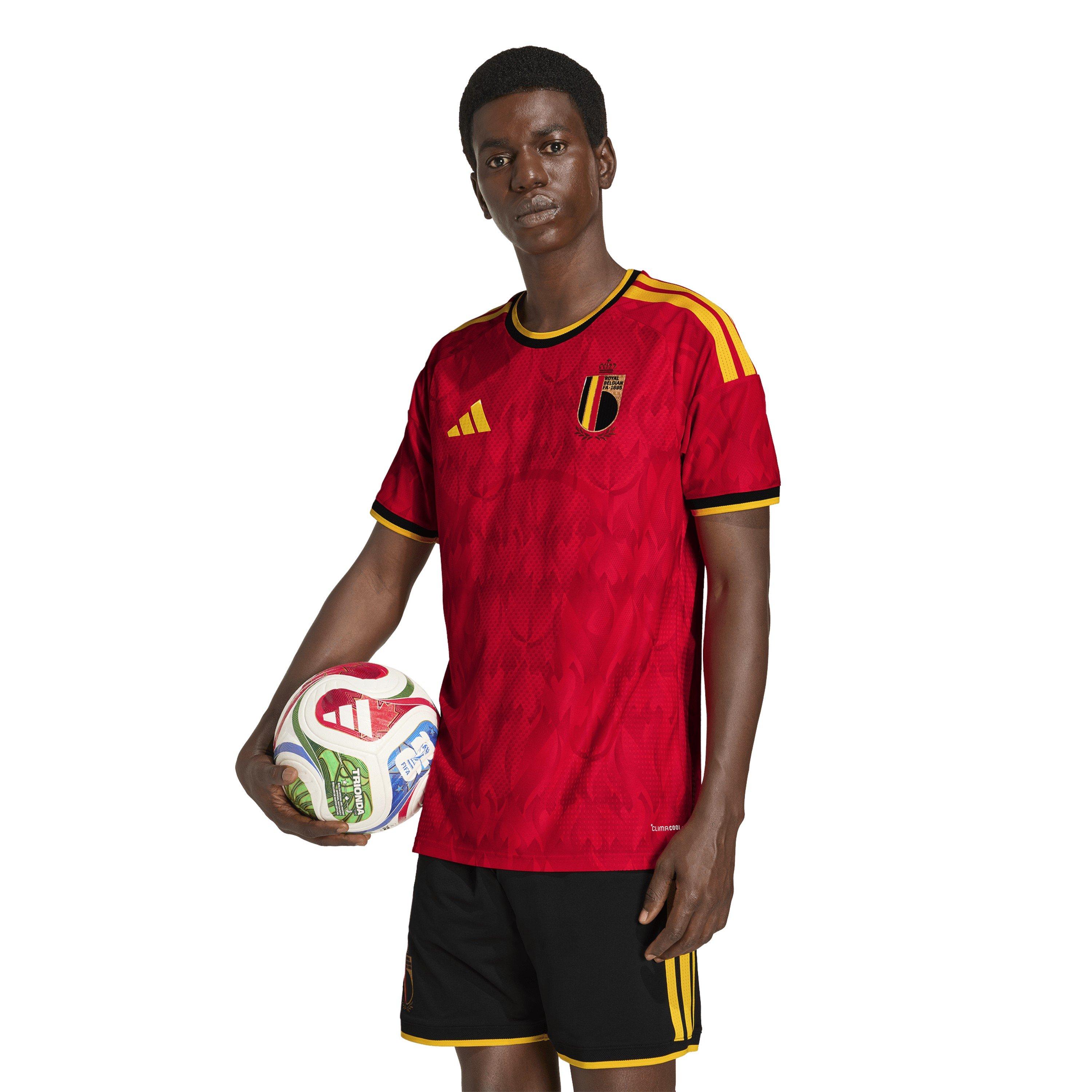 Red/Gold - adidas - Belgium Authentic Home Shirt World Cup 2026 Mens - 3