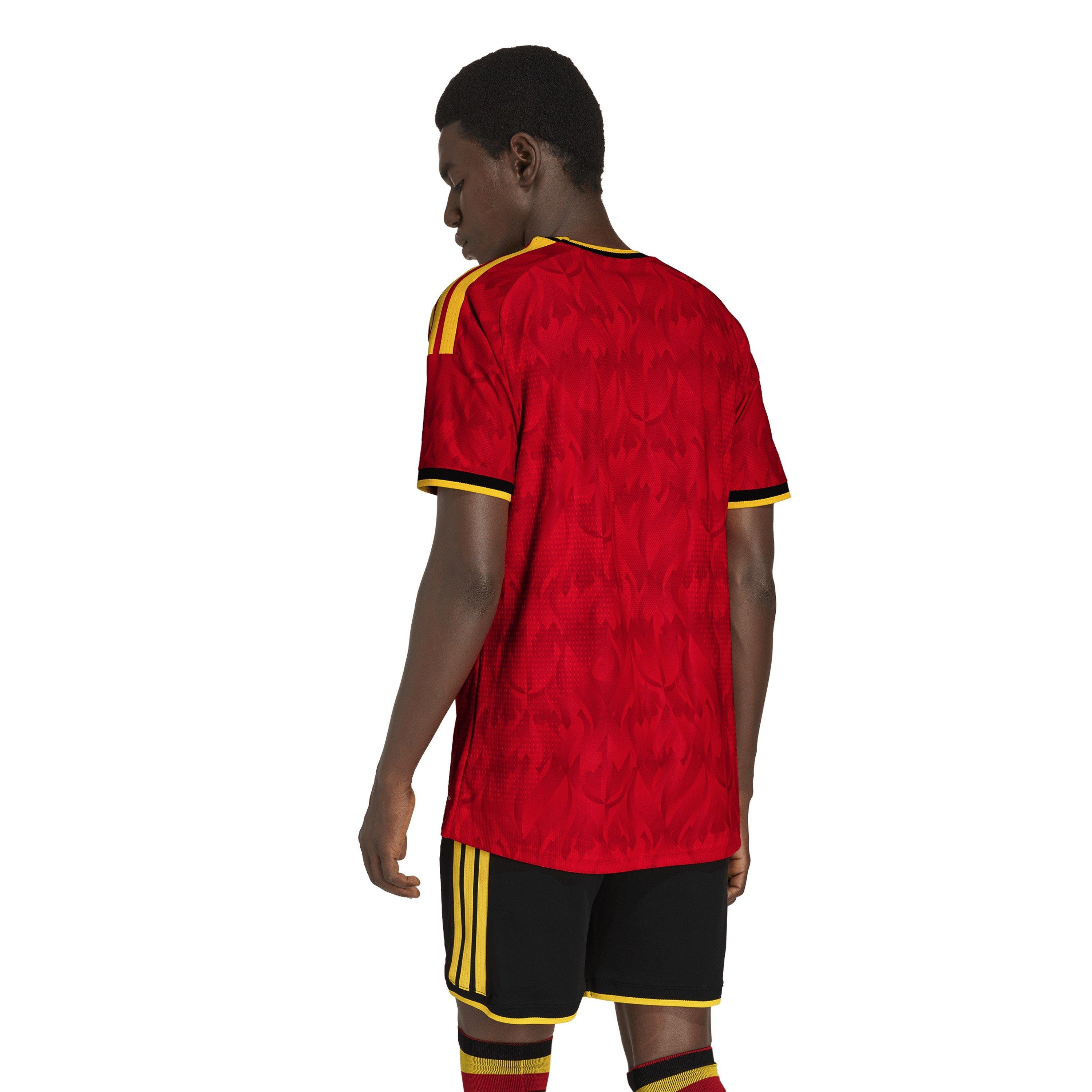 Red/Gold - adidas - Belgium Authentic Home Shirt World Cup 2026 Mens - 4
