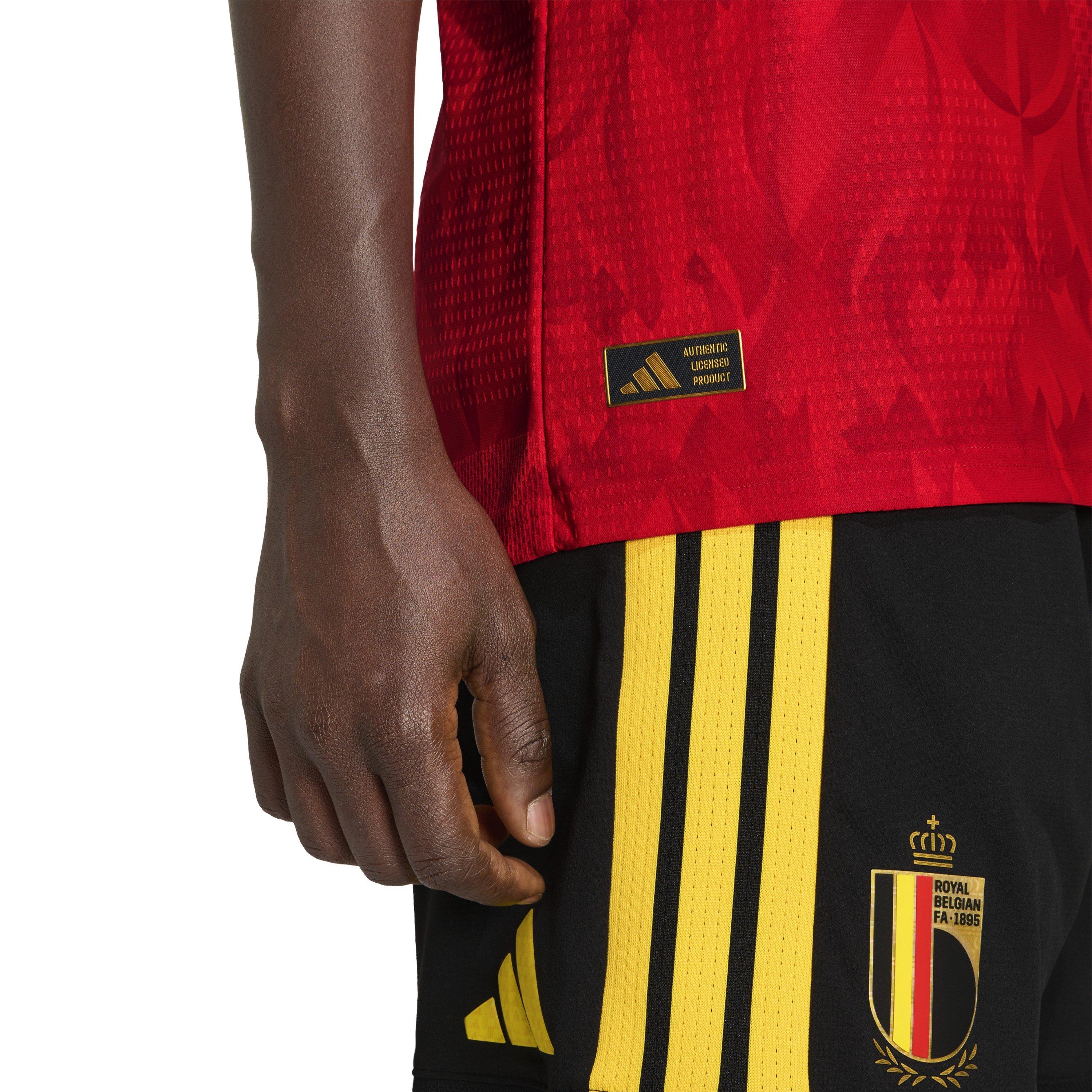 Red/Gold - adidas - Belgium Authentic Home Shirt World Cup 2026 Mens - 6
