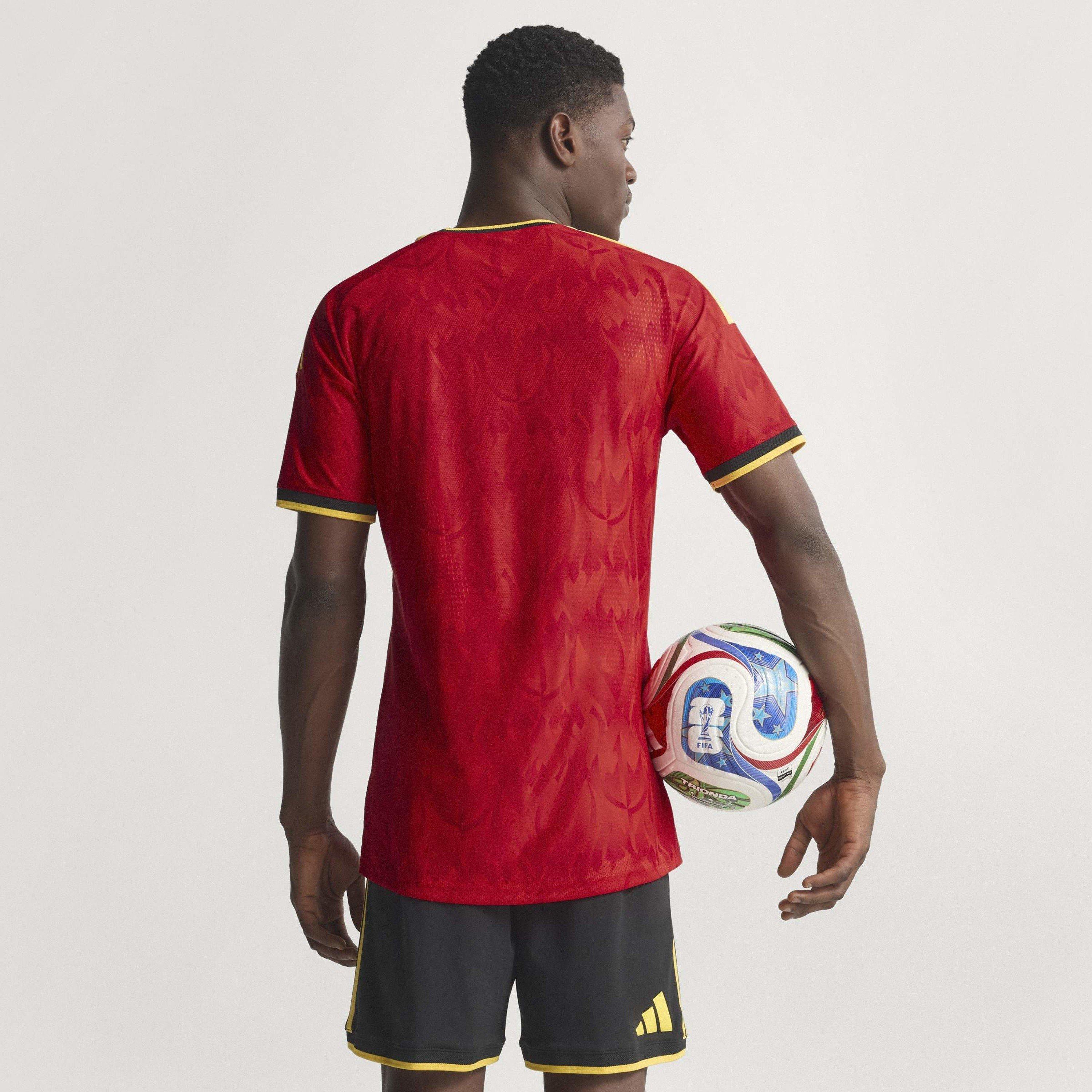 Red/Gold - adidas - Belgium Authentic Home Shirt World Cup 2026 Mens - 9