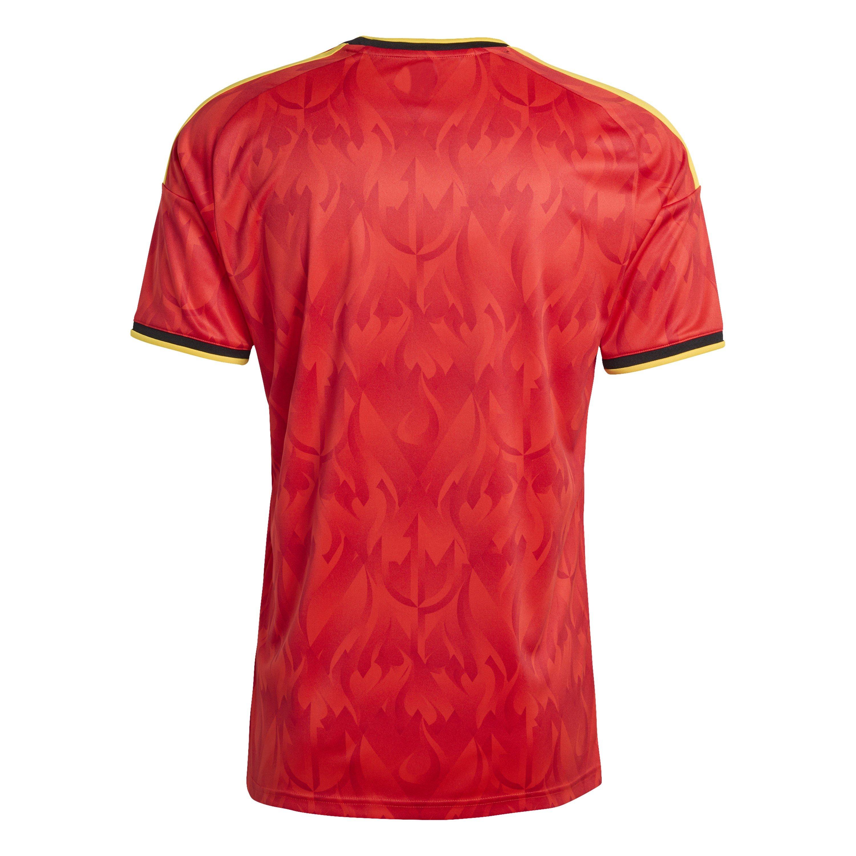 Red/Gold - adidas - Belgium Home Shirt World Cup 2026 Mens - 2
