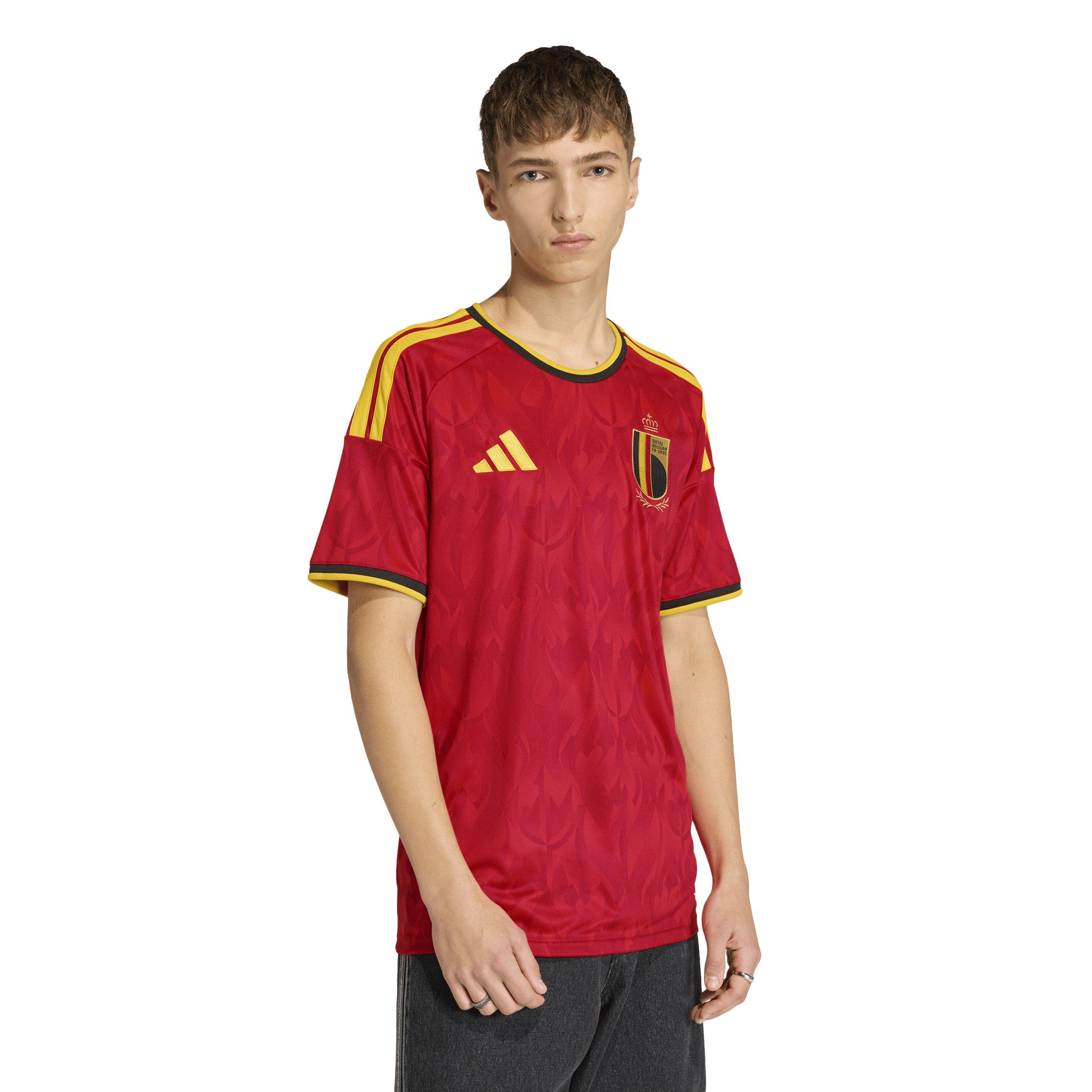 Red/Gold - adidas - Belgium Home Shirt World Cup 2026 Mens - 3