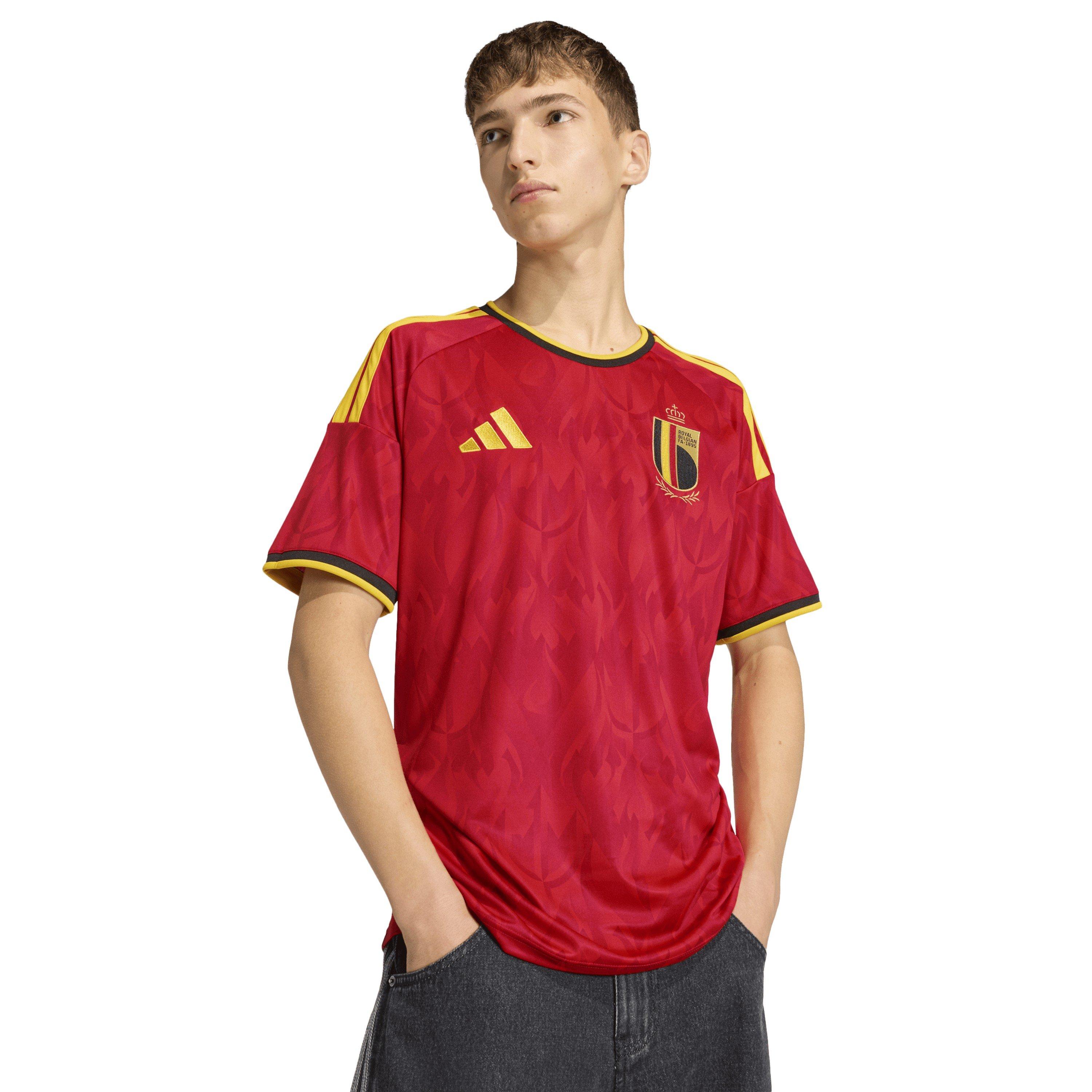 Red/Gold - adidas - Belgium Home Shirt World Cup 2026 Mens - 5