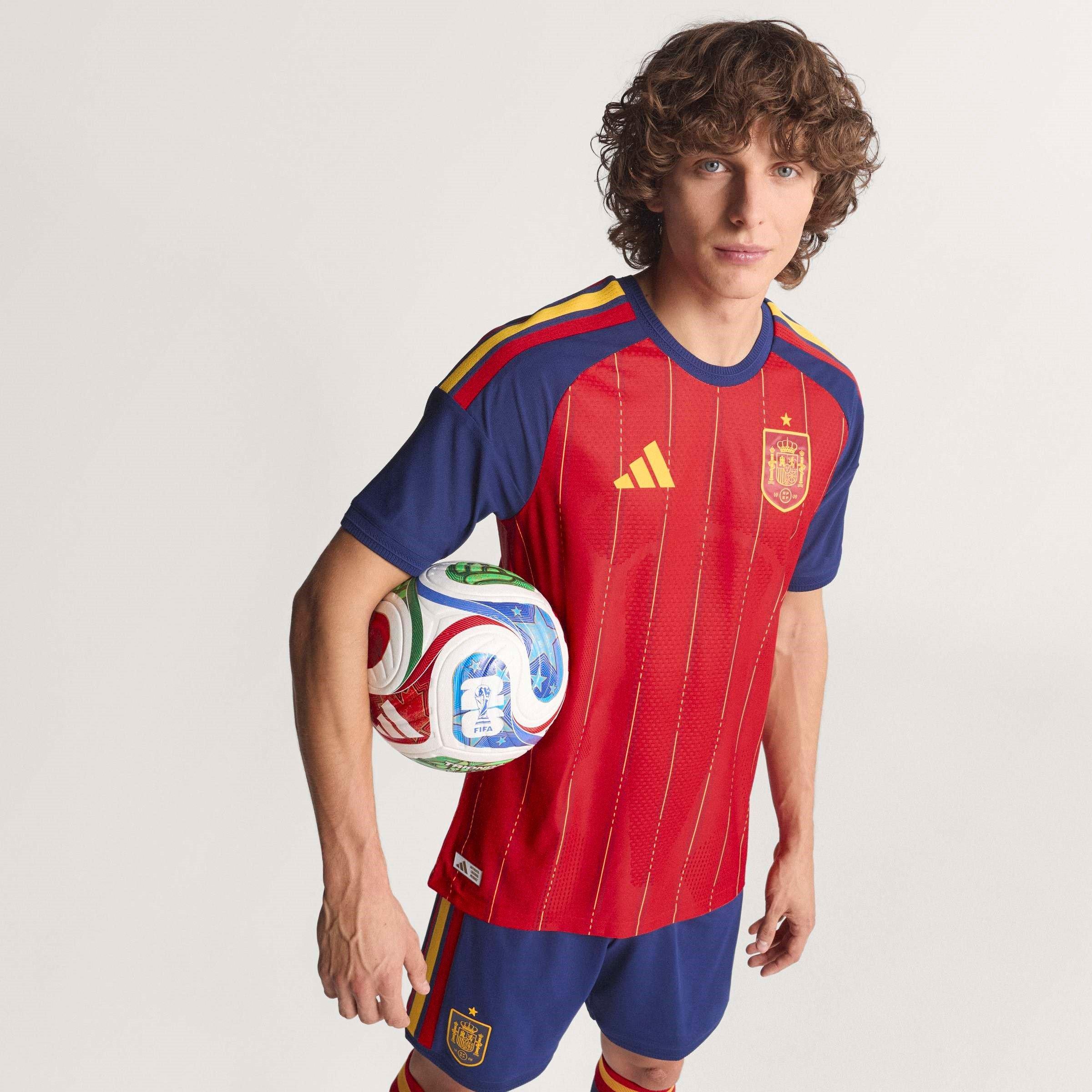 Red/Blue - adidas - Spain Authentic Home Shirt World Cup 2026 Men’s - 3