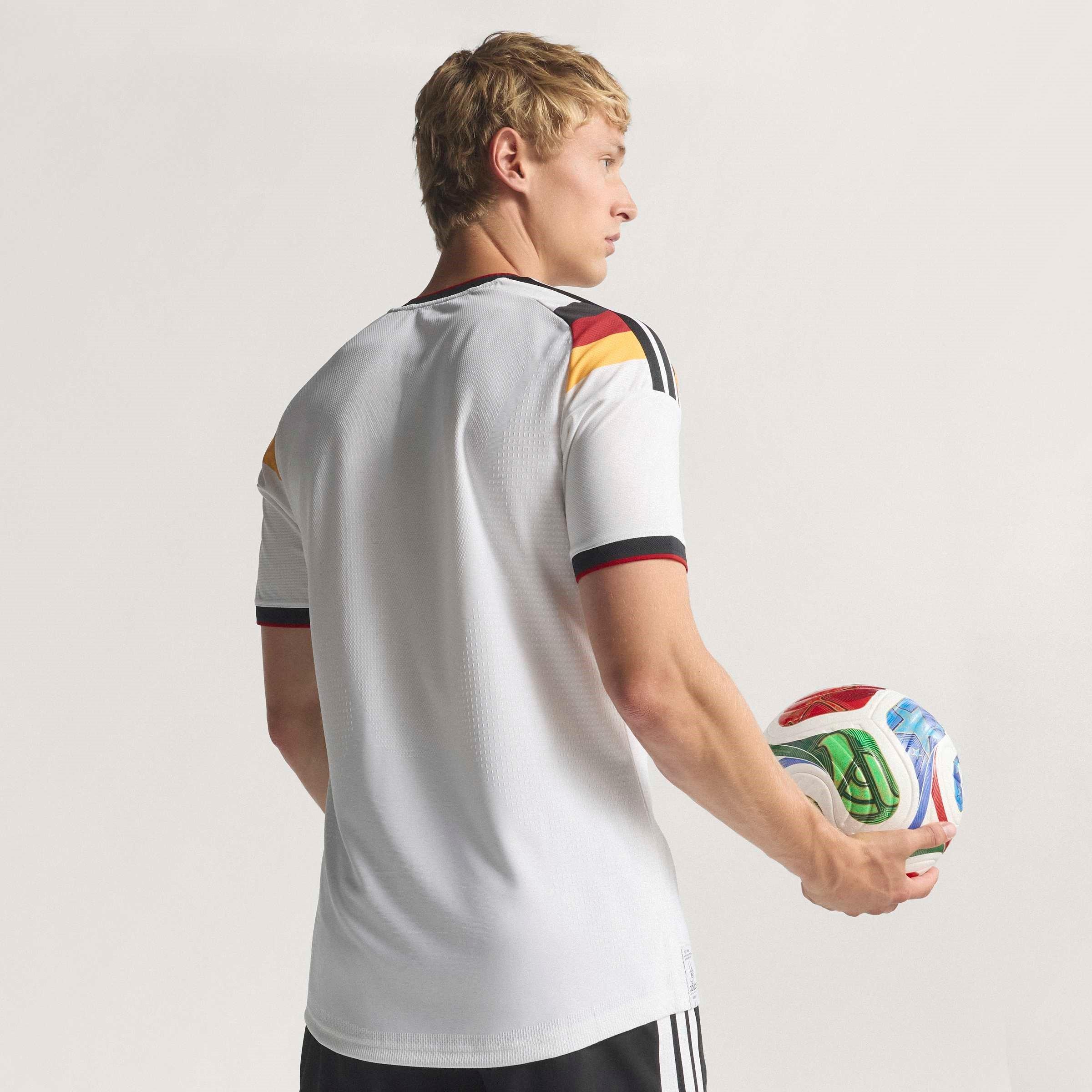 Hvid/Sort - adidas - Germany Authentic Home Shirt World Cup 2026 Mens - 11