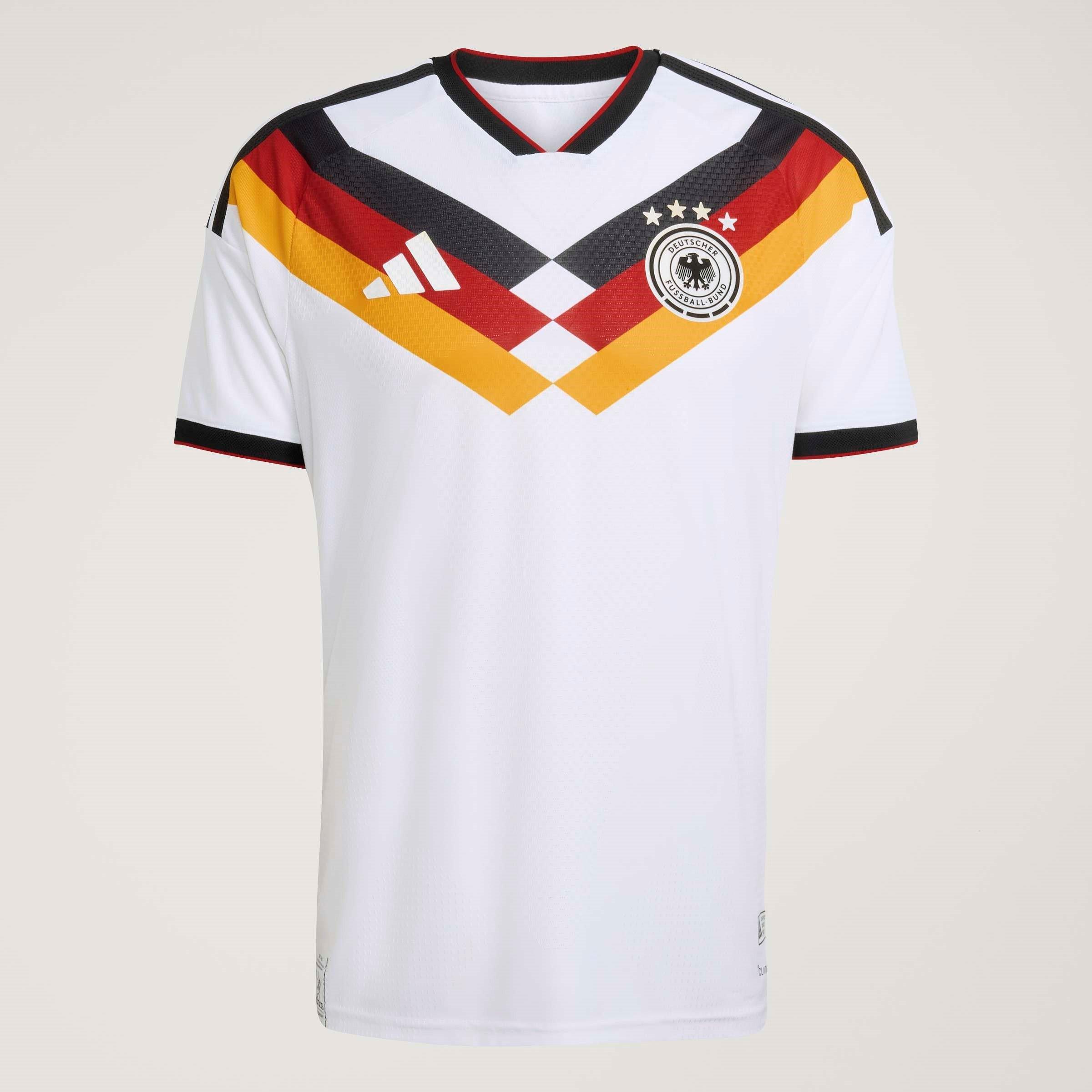 Hvid/Sort - adidas - Germany Authentic Home Shirt World Cup 2026 Mens - 13