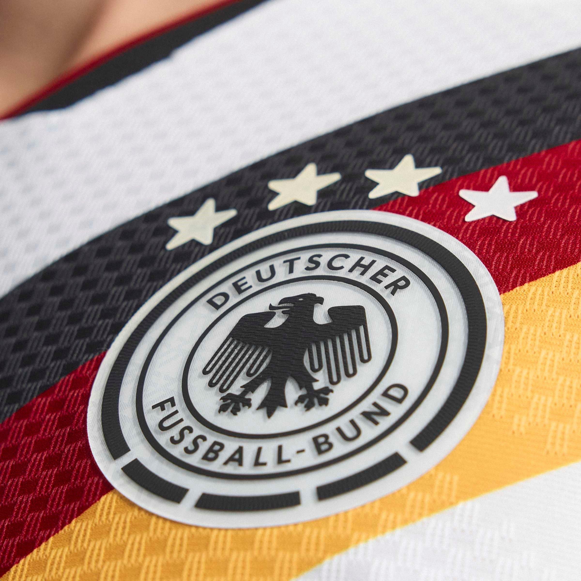 Hvid/Sort - adidas - Germany Authentic Home Shirt World Cup 2026 Mens - 15