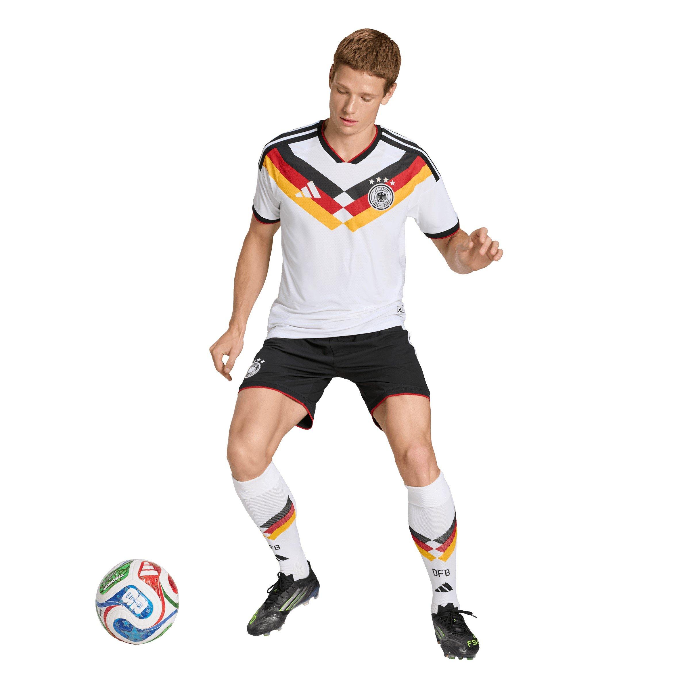 Hvid/Sort - adidas - Germany Authentic Home Shirt World Cup 2026 Mens - 5
