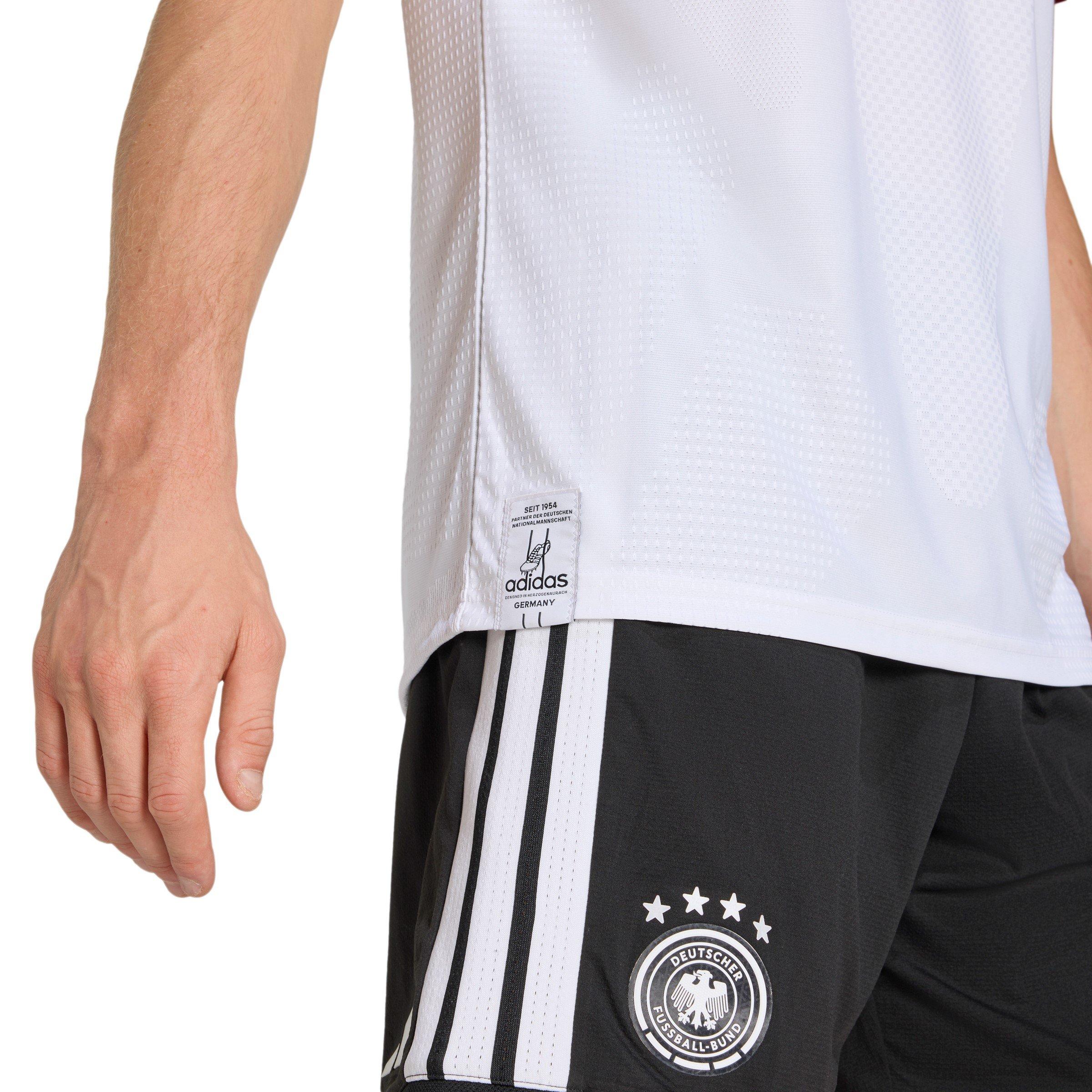 Hvid/Sort - adidas - Germany Authentic Home Shirt World Cup 2026 Mens - 6