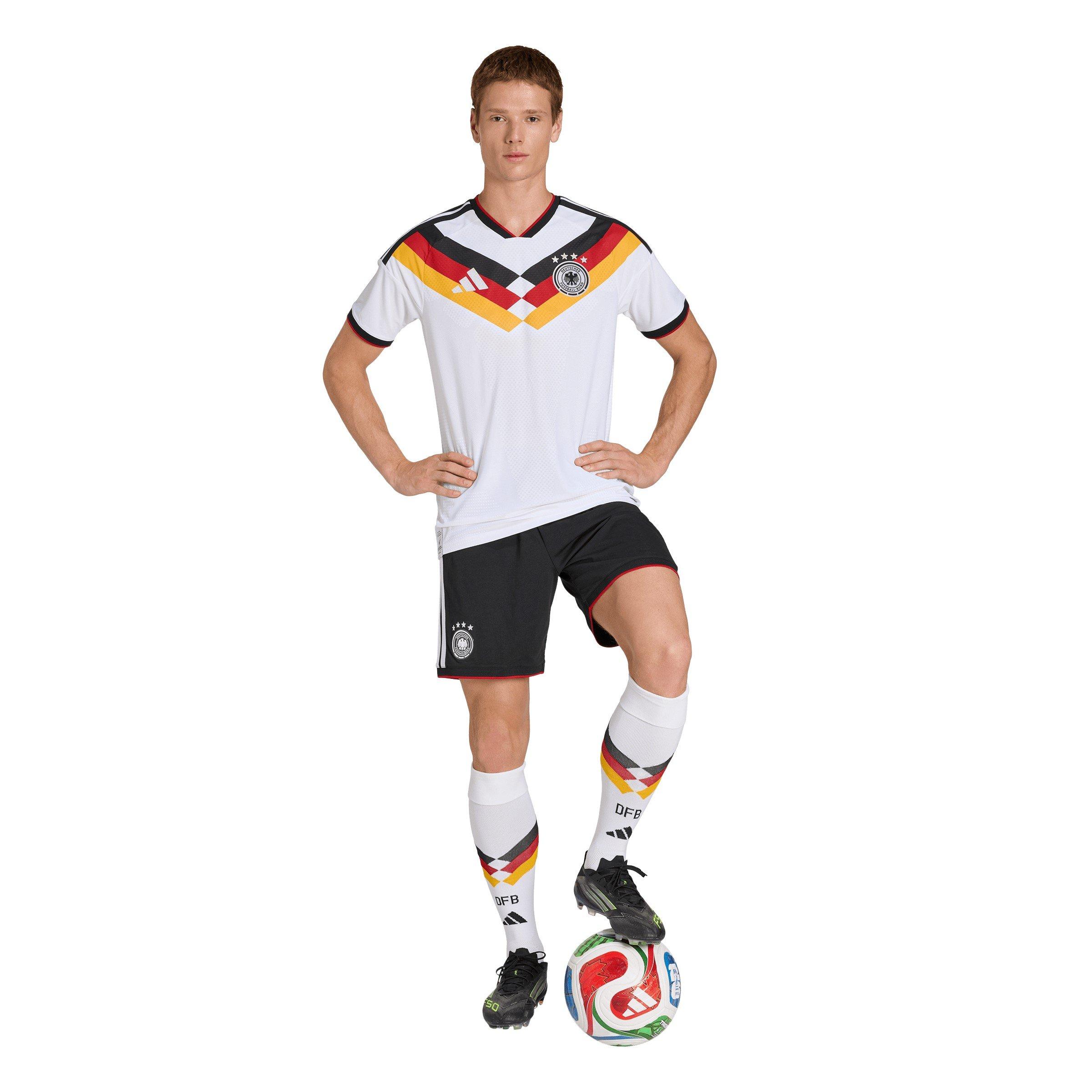 Hvid/Sort - adidas - Germany Authentic Home Shirt World Cup 2026 Mens - 7