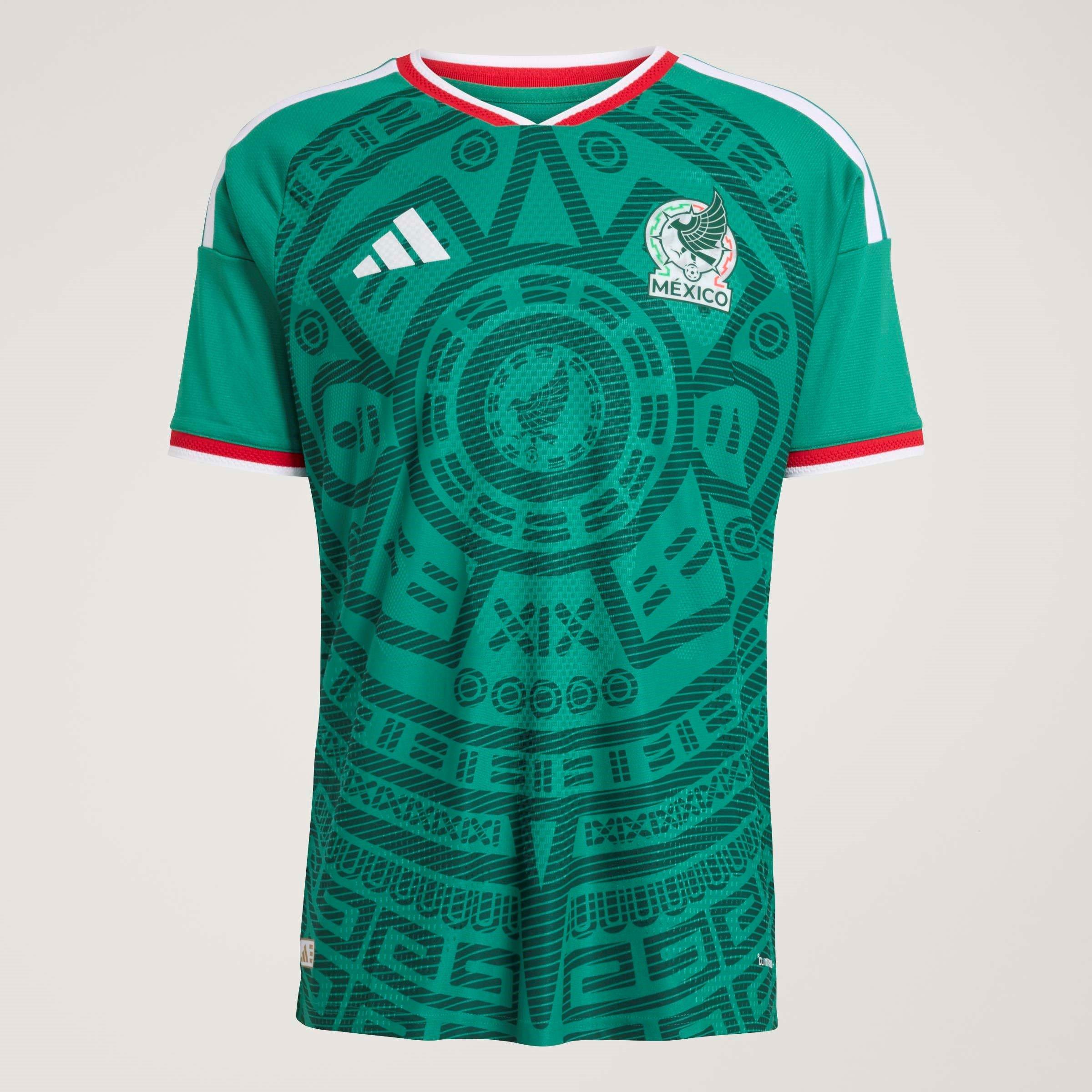 Green/White - adidas - Mexico Authentic Home Shirt World Cup 2026 Mens - 12