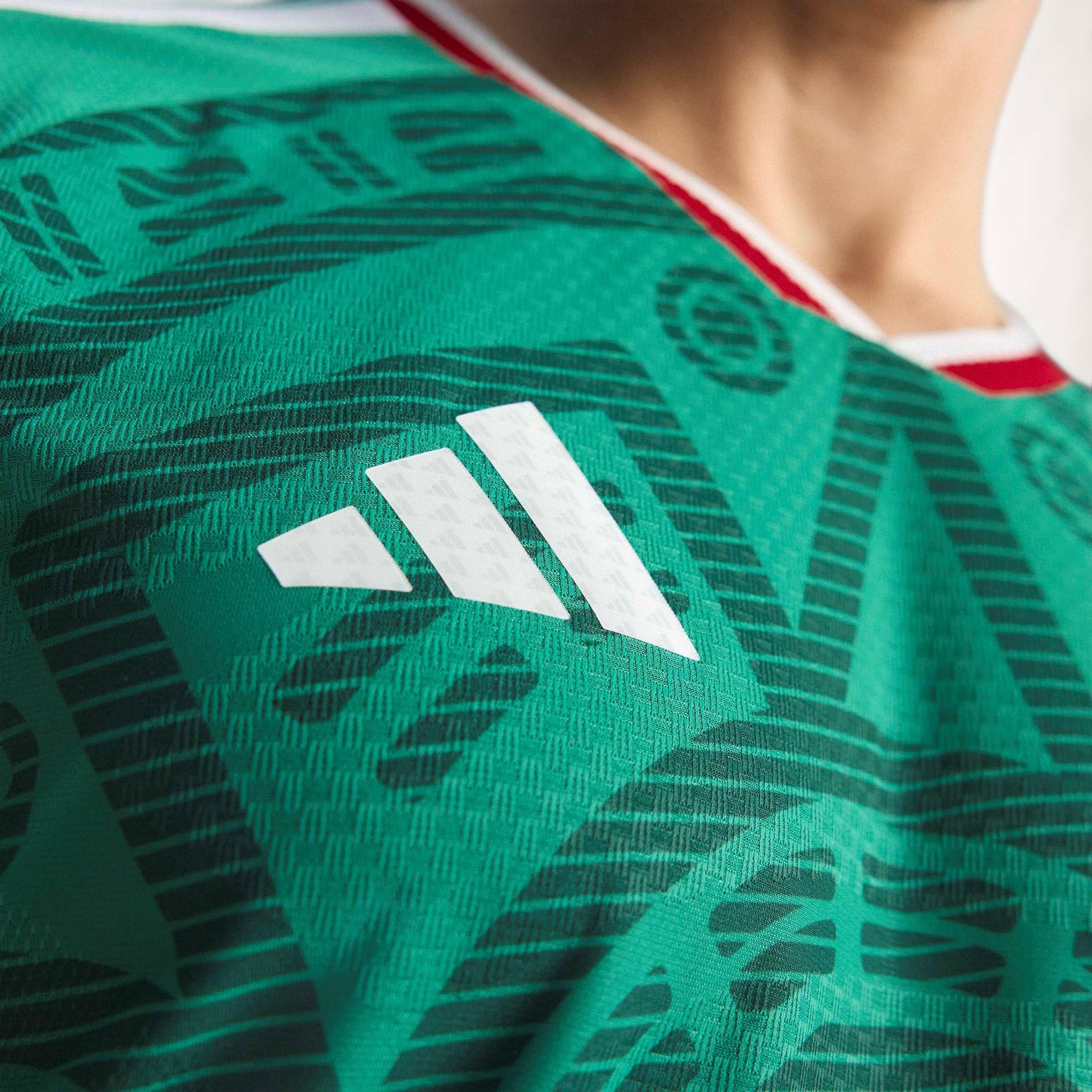 Green/White - adidas - Mexico Authentic Home Shirt World Cup 2026 Mens - 13