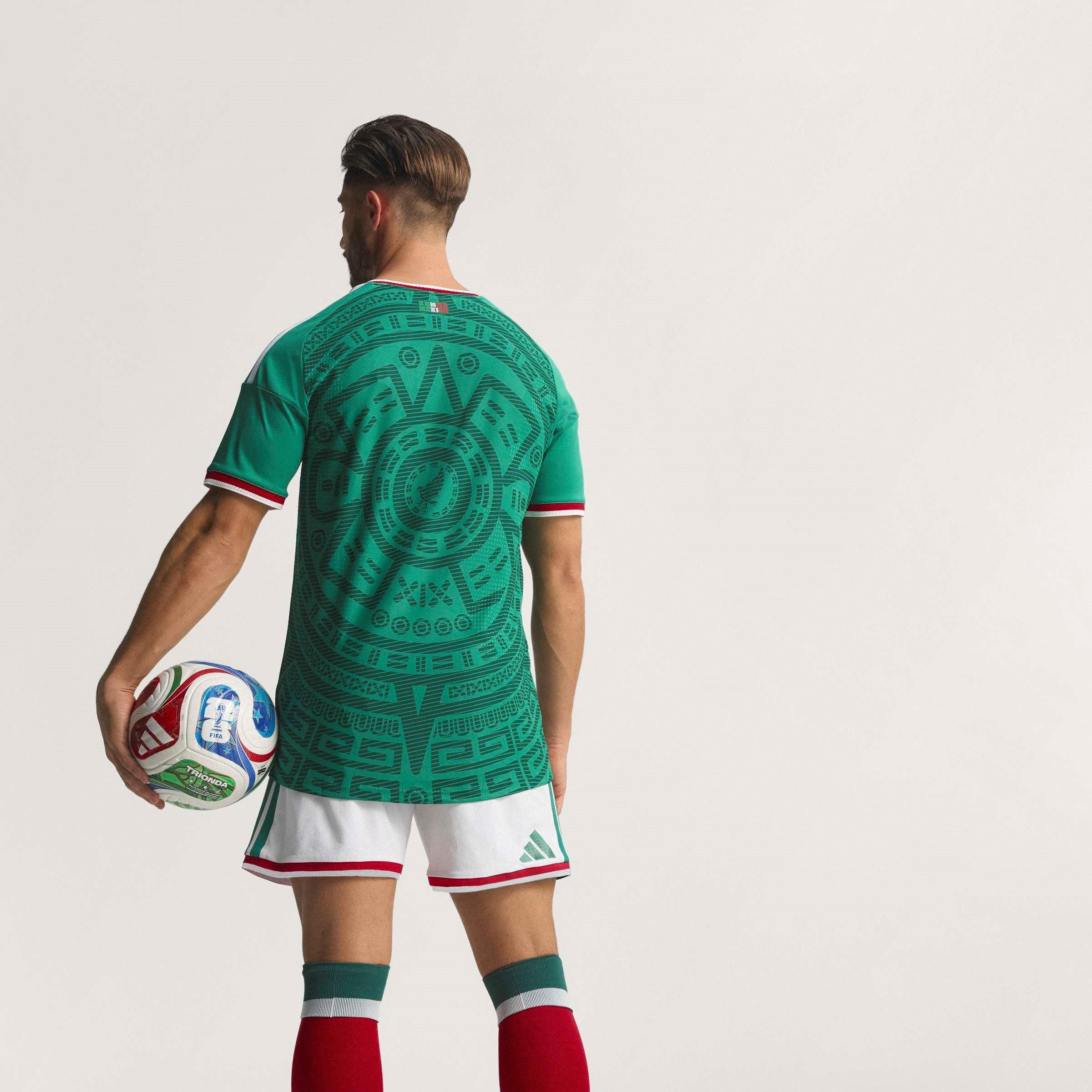 Green/White - adidas - Mexico Authentic Home Shirt World Cup 2026 Mens - 4