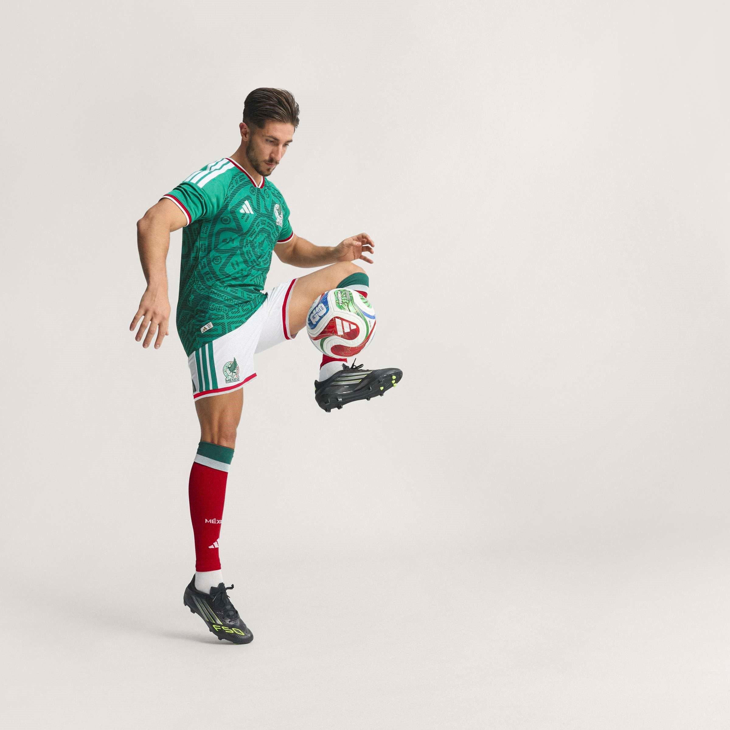 Green/White - adidas - Mexico Authentic Home Shirt World Cup 2026 Mens - 7