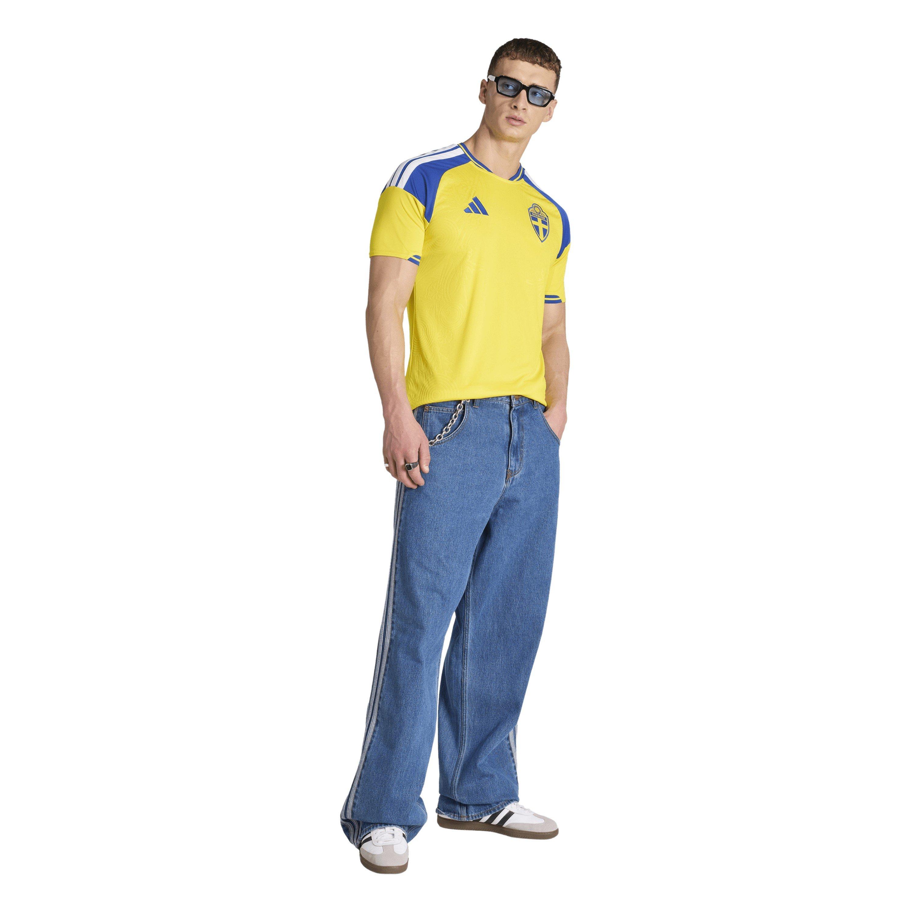 Yellow/Blue - adidas - Sweden Home Shirt World Cup 2026 Mens - 7