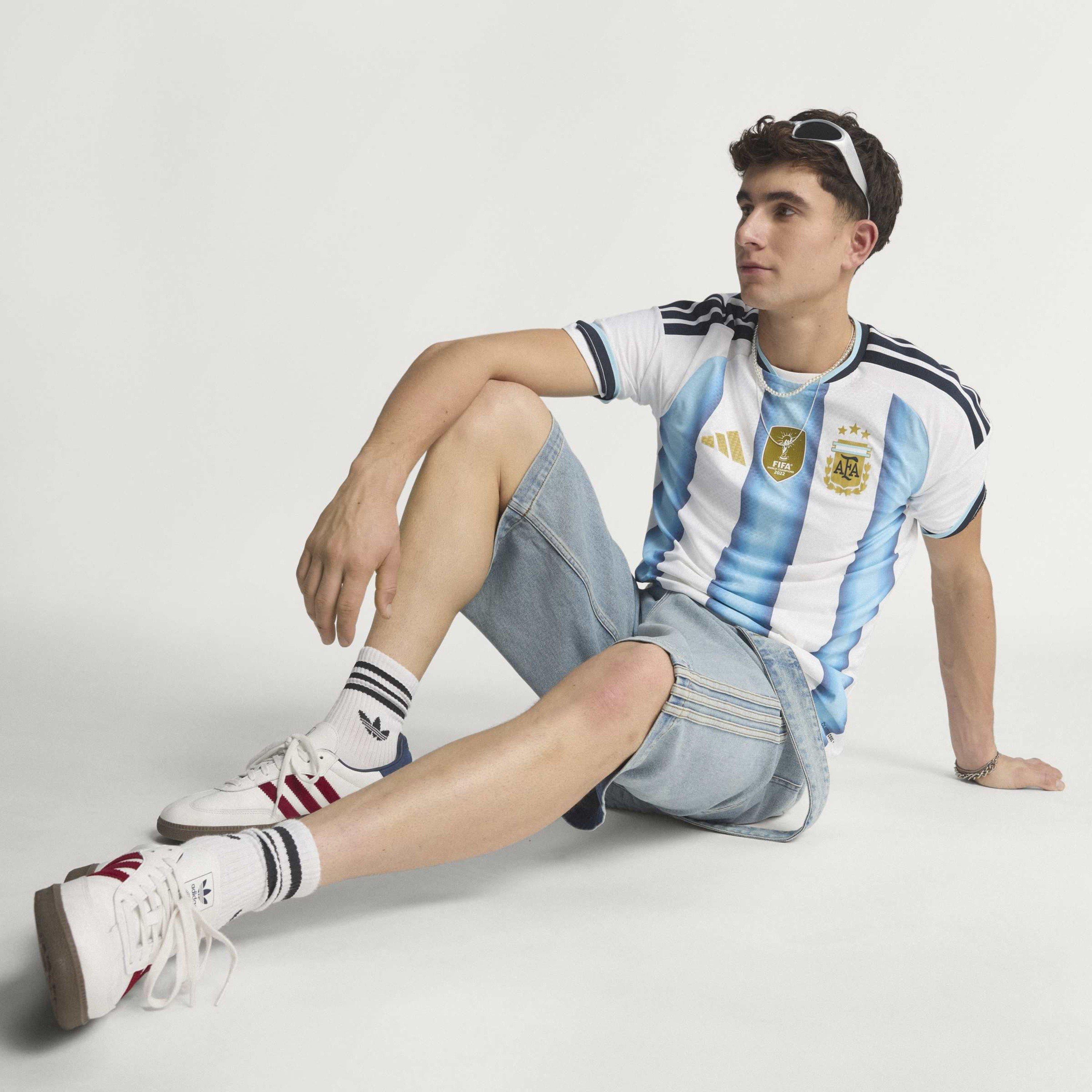 White/Blue - adidas - Argentina Authentic Home Shirt World Cup 2026 Mens - 16