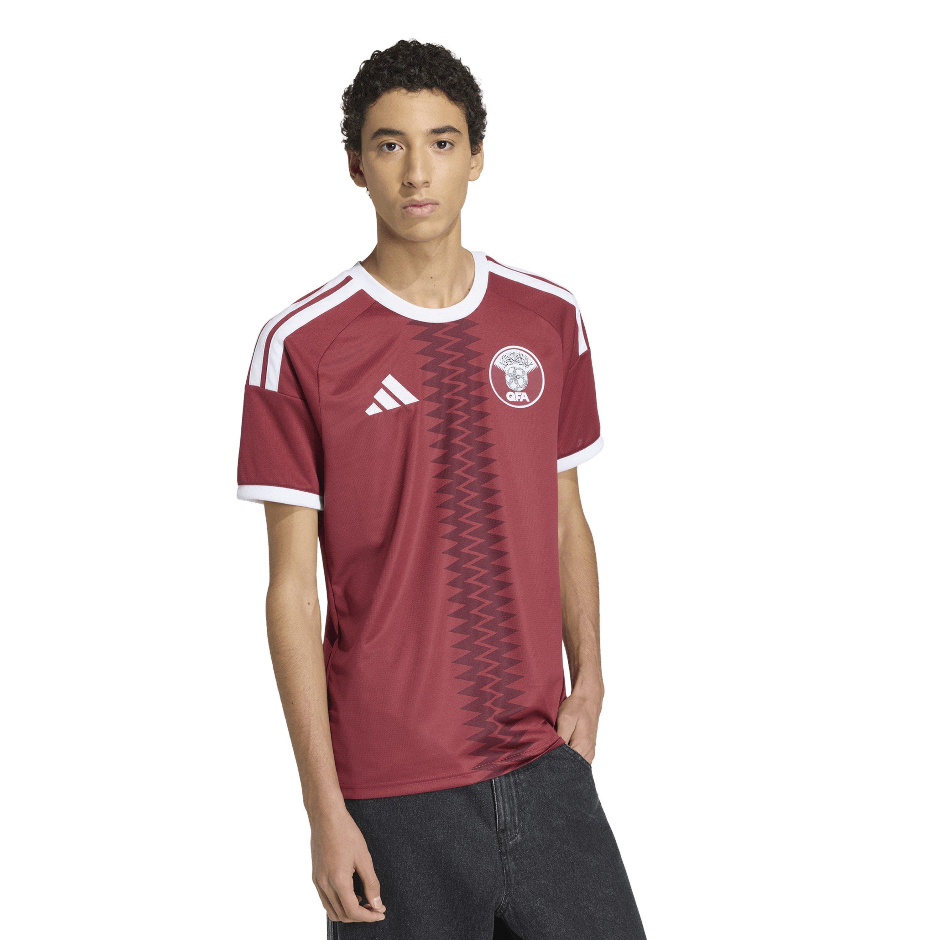 Maroon/White - adidas - Qatar Home Shirt 2026 Mens - 3