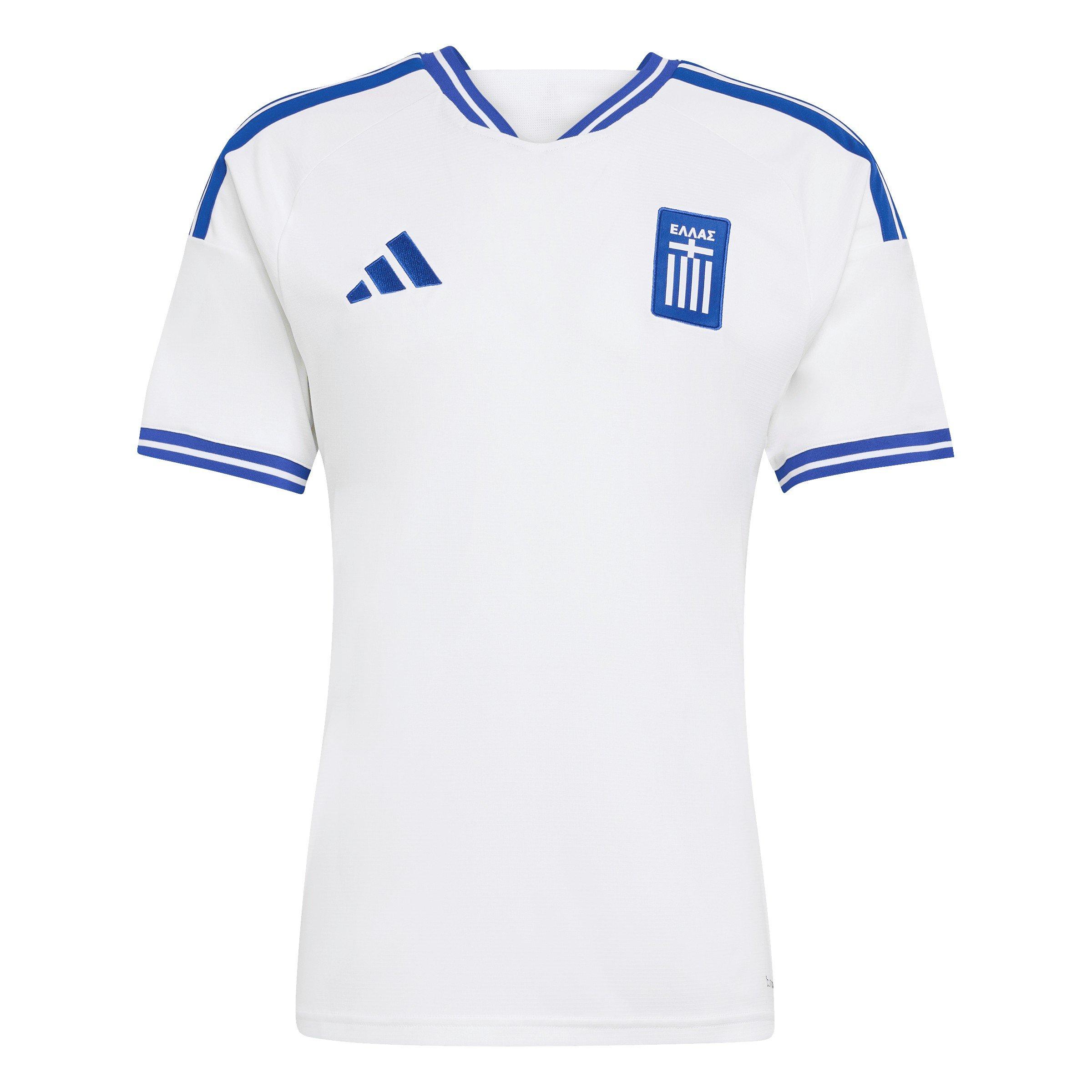White/Blue - adidas - Mens Greece Home Shirt 2026 - 1