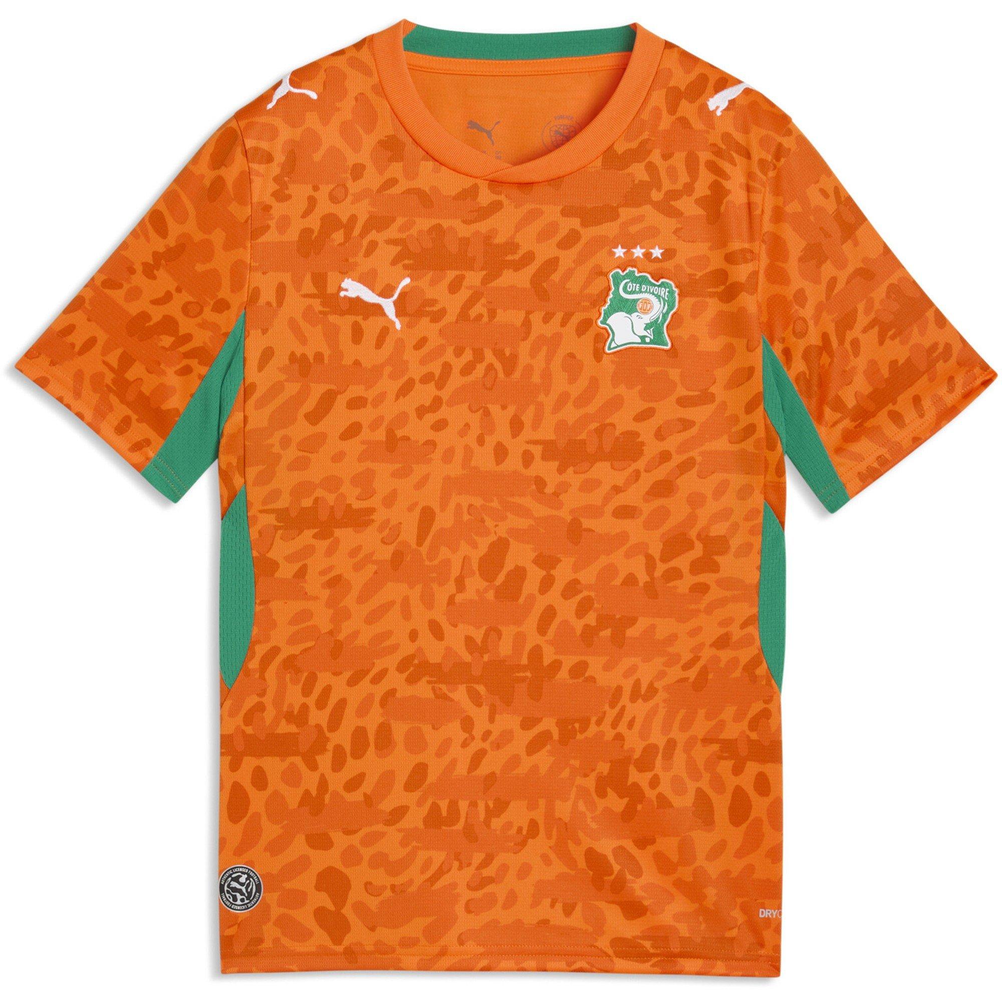 Orange/Green - Puma - Kids Ivory Coast Home Shirt World Cup 2026 - 1
