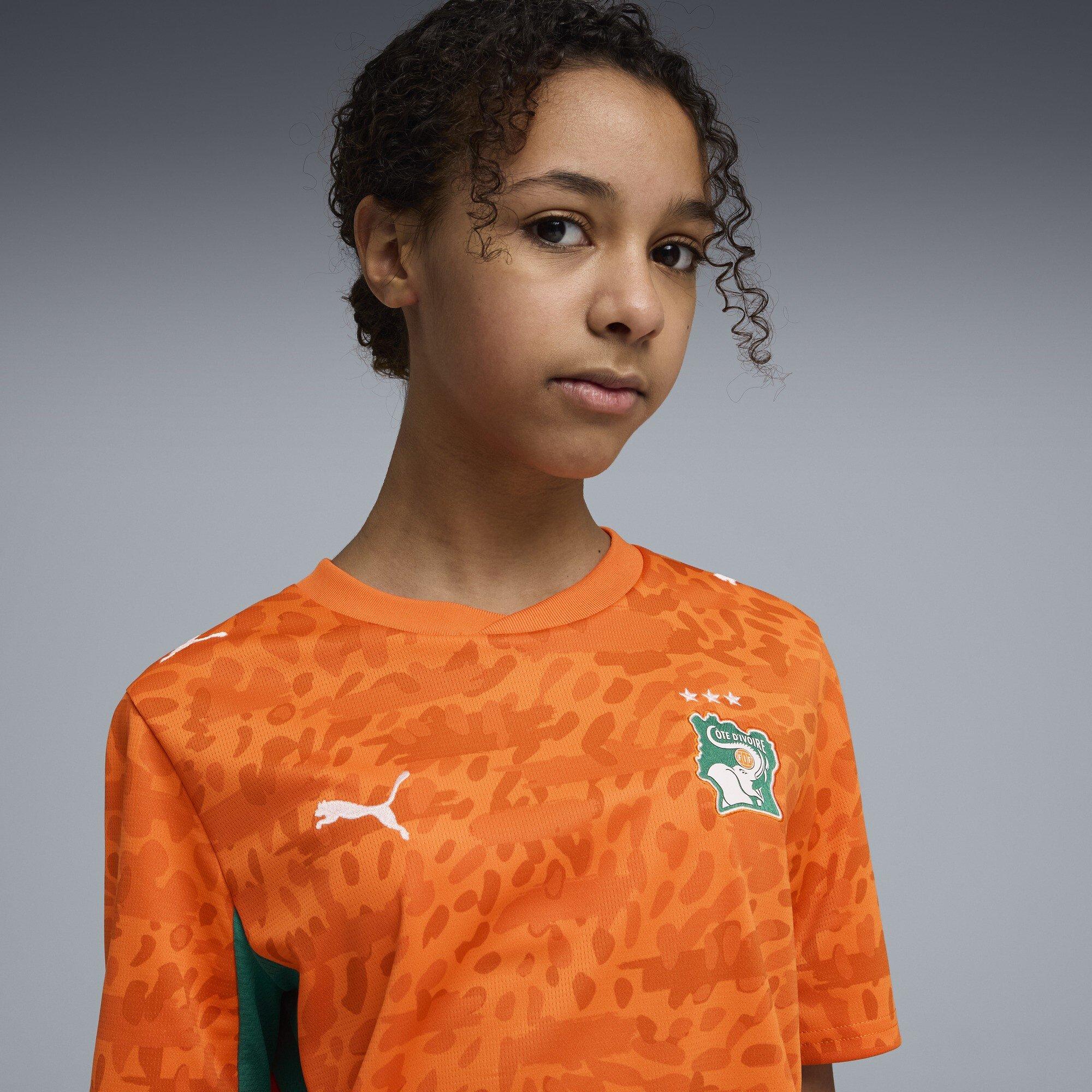 Oranje/Groen - Puma - Kids' Ivory Coast 2026 Football Shirt - 5