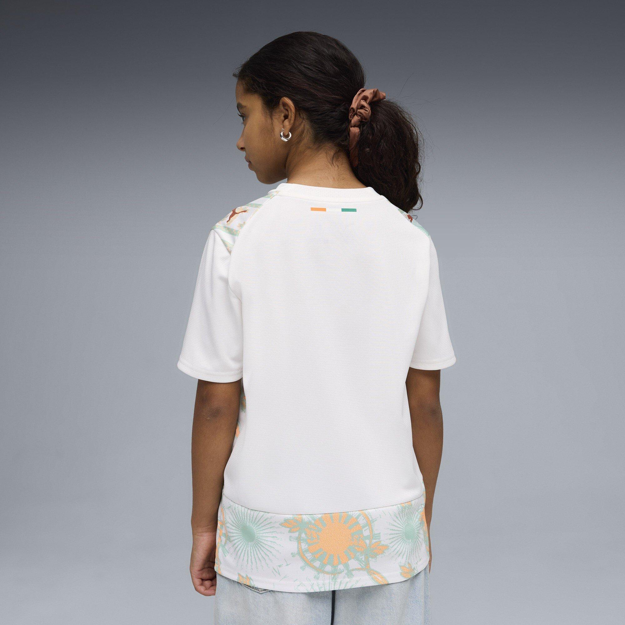 Wit/Bruin - Puma - Kids' Ivory Coast 2026 Football Shirt - 4