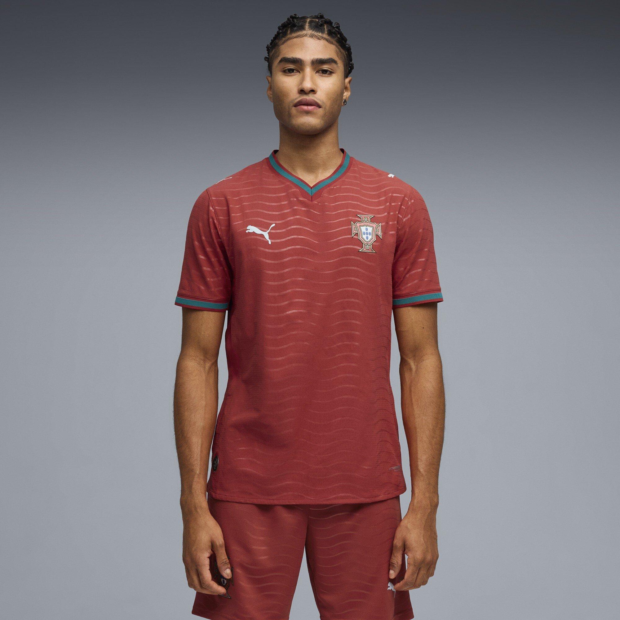 Red/Green - Puma - Portugal Authentic Home Shirt 2026 Adults - 3