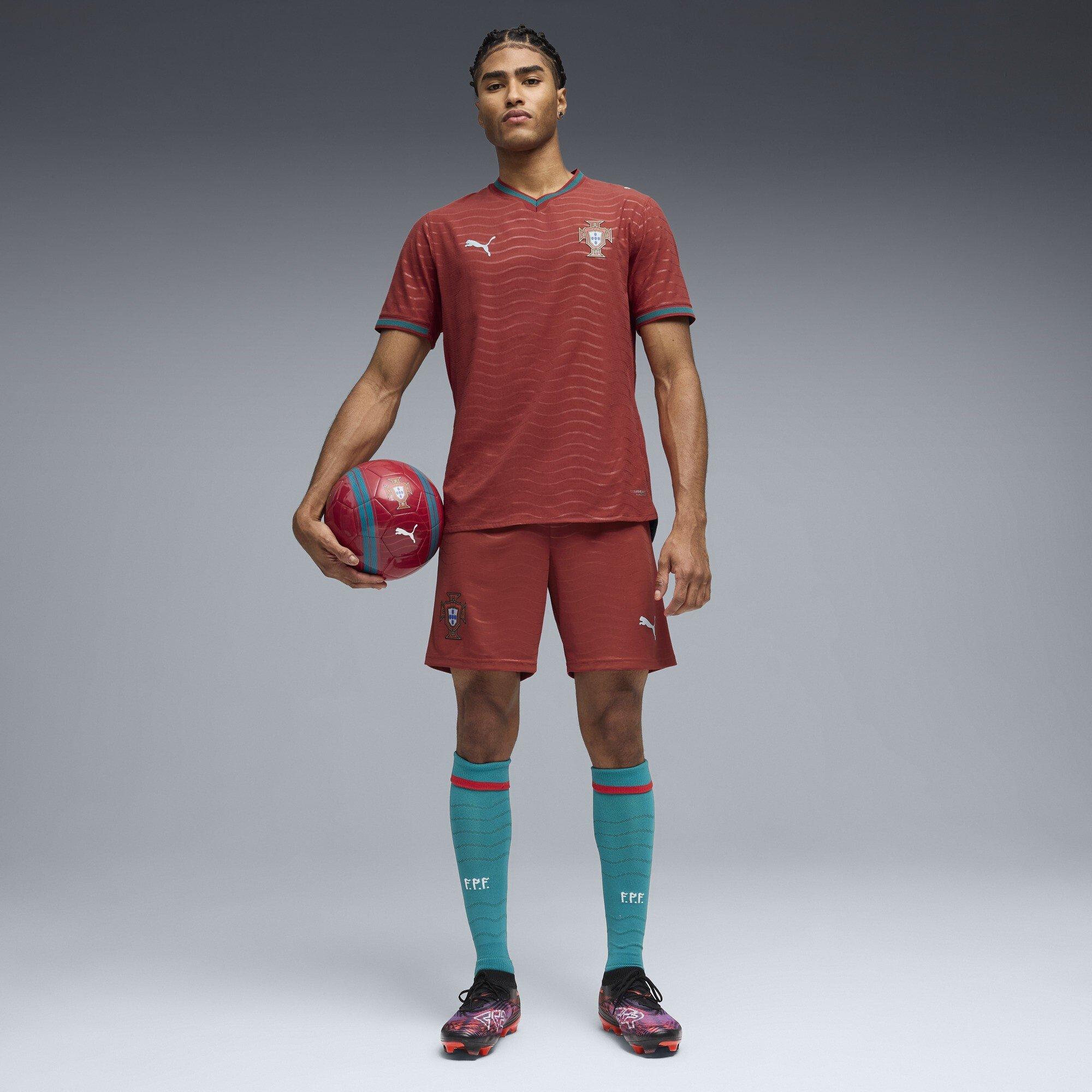 Red/Green - Puma - Portugal Authentic Home Shirt 2026 Adults - 7