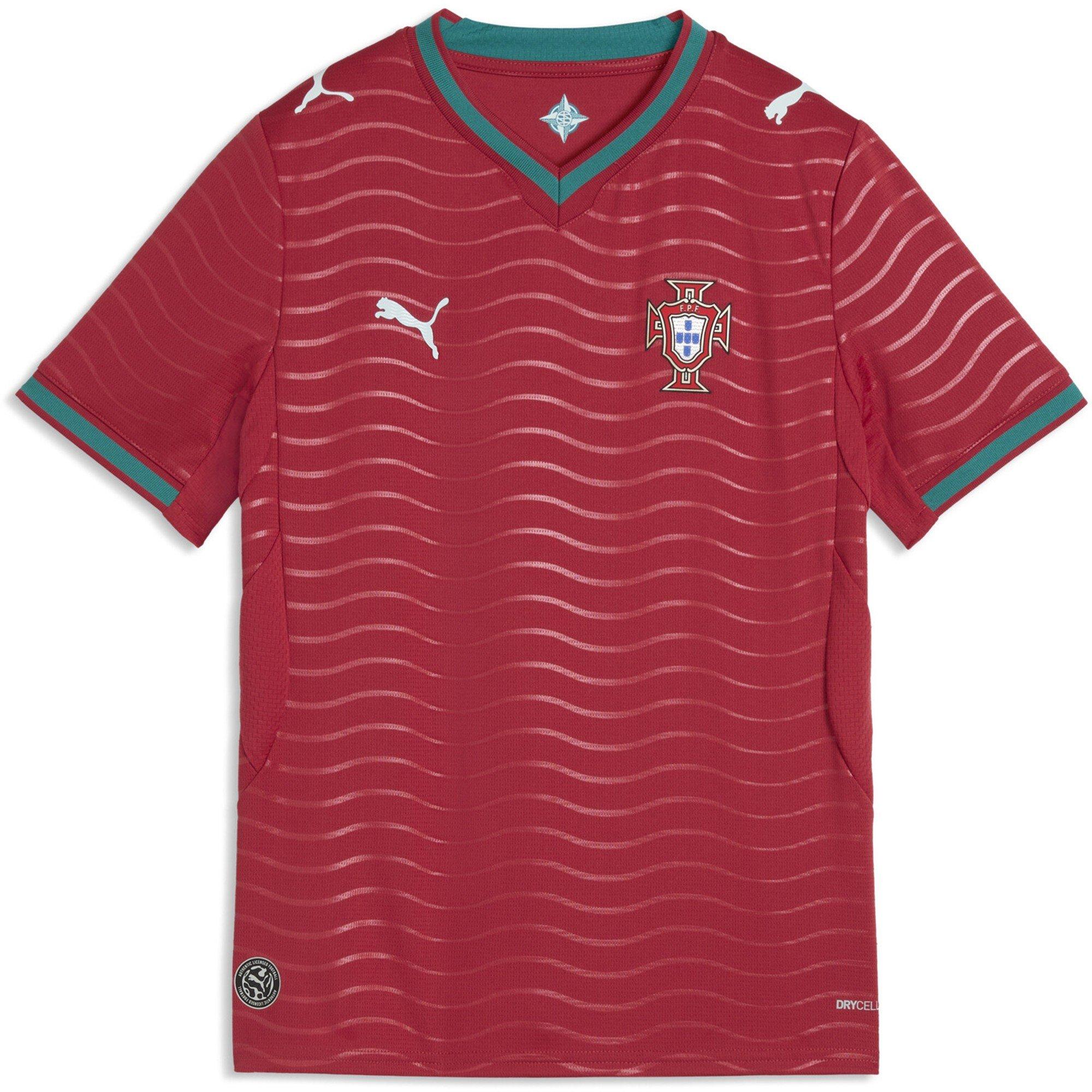 Puma  Kids Portugal Home Shirt World Cup 2026 Juniors - Red/Green - 13 (XL)