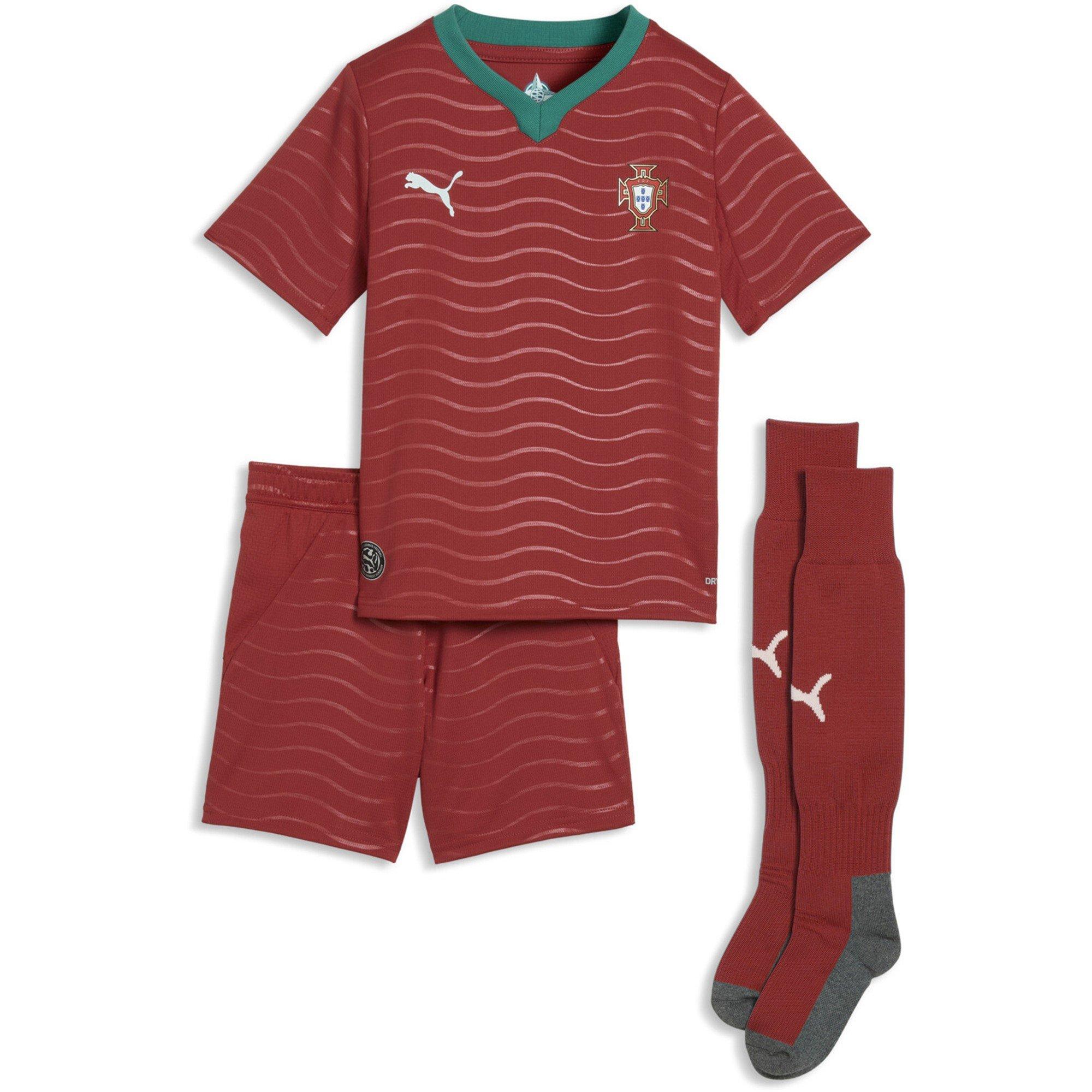 Puma  Portugal Home Minikit World Cup 2026 Infants - Red/Green - 2-3 Yrs