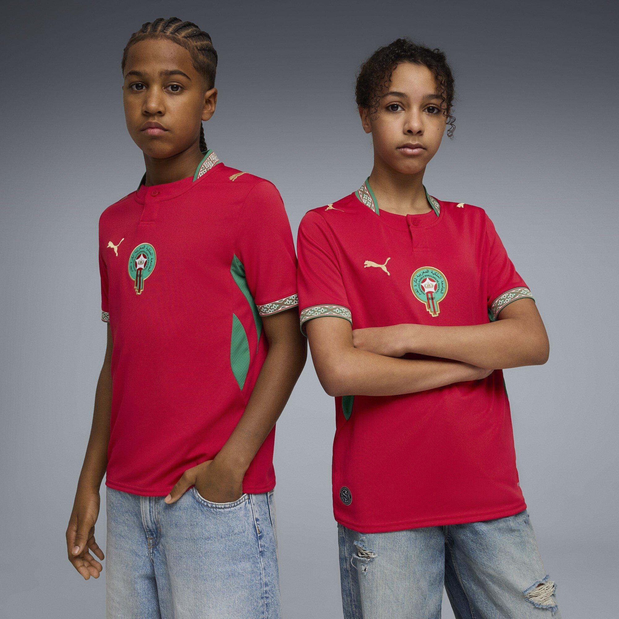 Rood/Goud - Puma - Kids' Morocco 2026 Football Shirt - 3