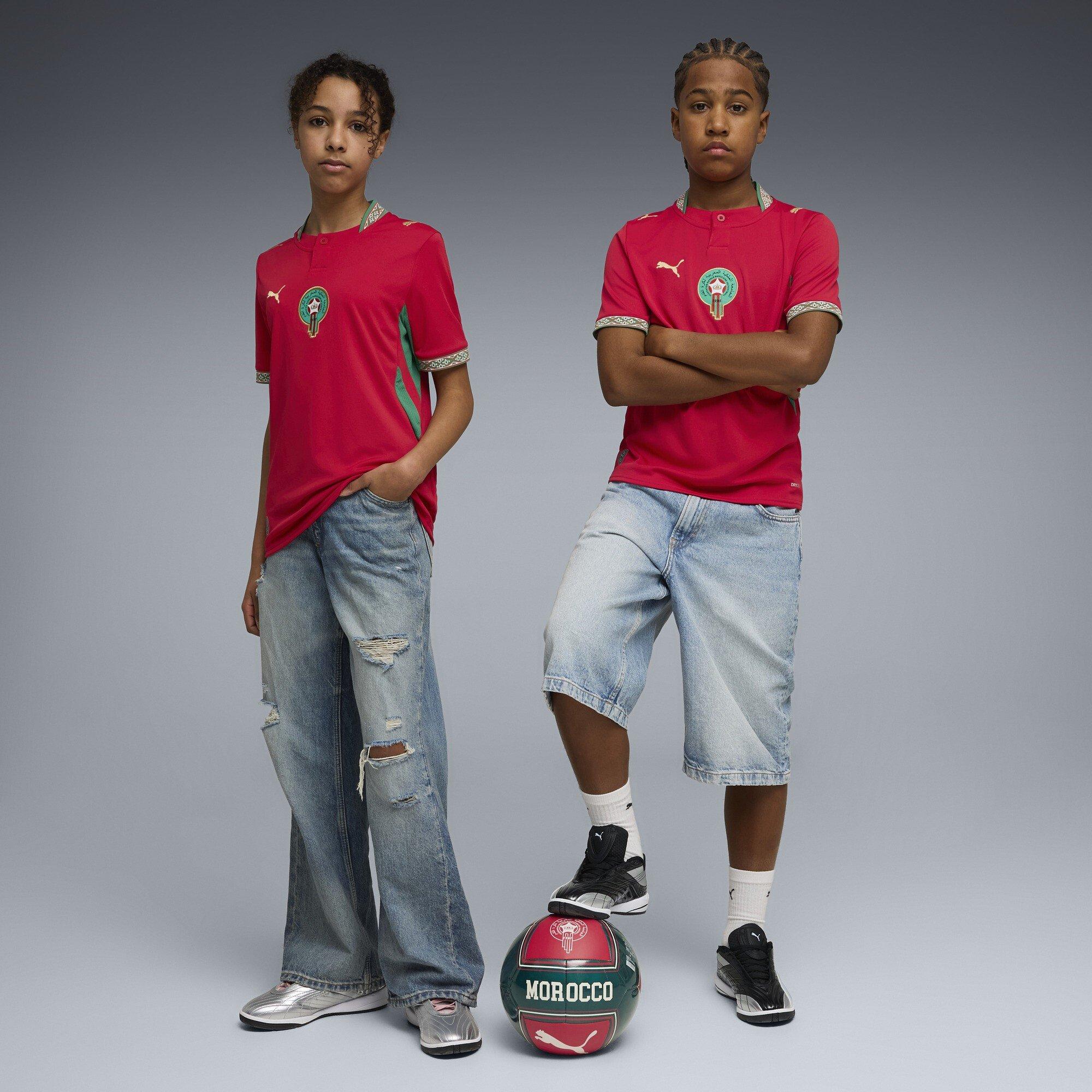 Rood/Goud - Puma - Kids' Morocco 2026 Football Shirt - 6
