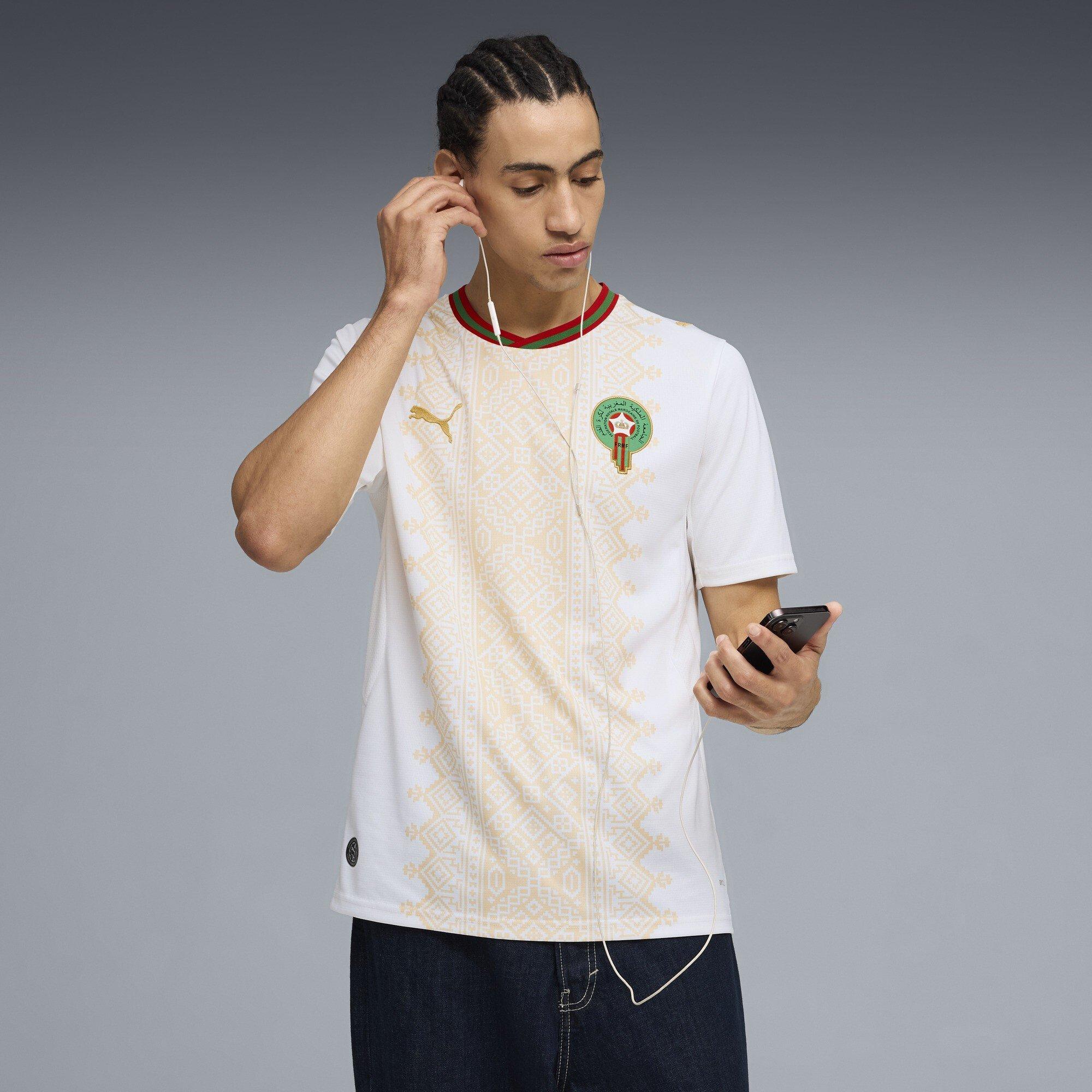 Wit/Goud - Puma - Men's Morocco 2026 Football Shirt - 3