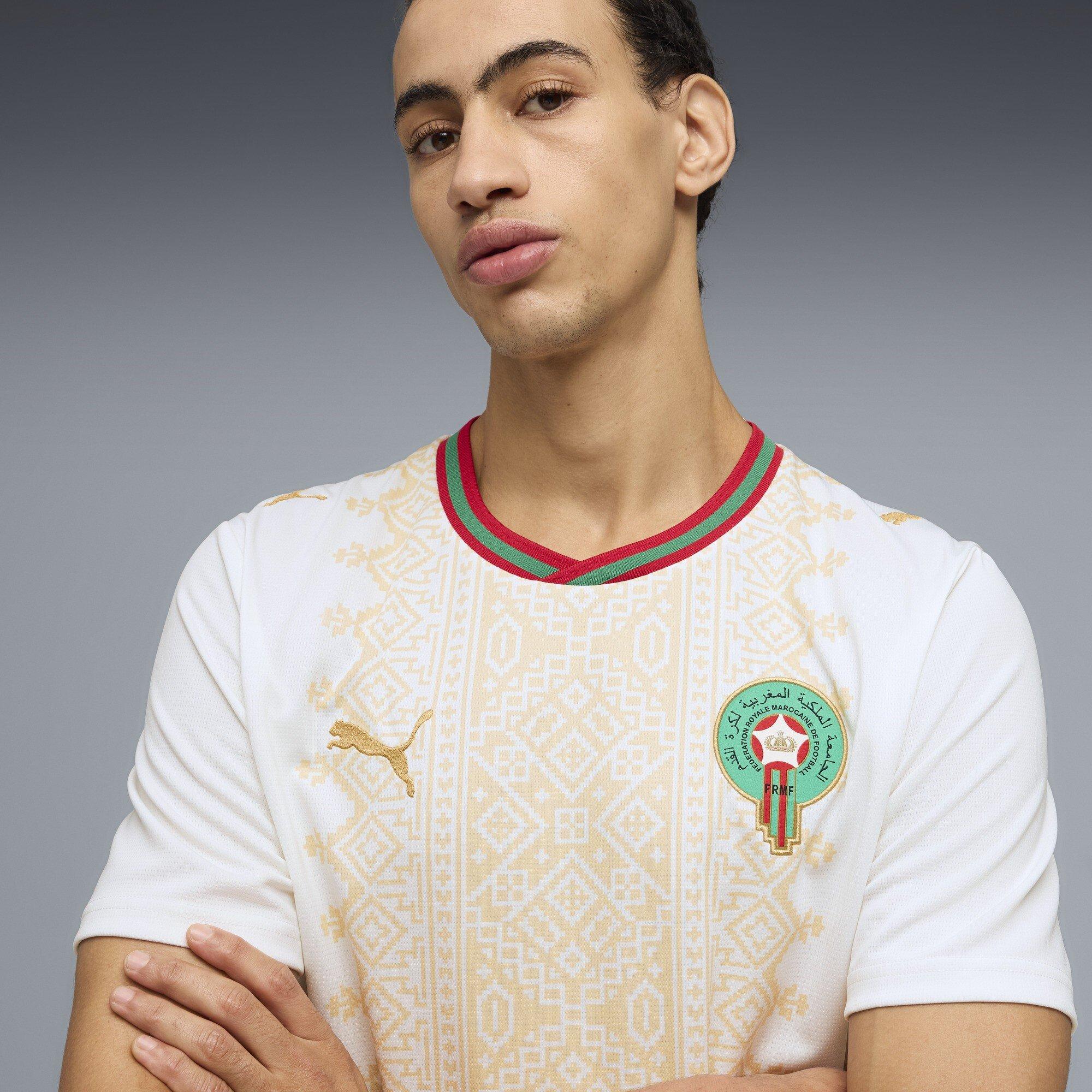 Wit/Goud - Puma - Men's Morocco 2026 Football Shirt - 5