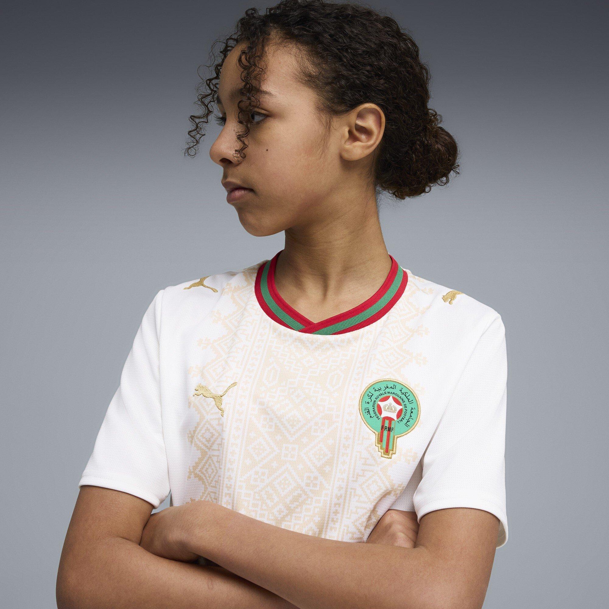 Wit/Goud - Puma - Kids' Morocco 2026 Football Shirt - 4