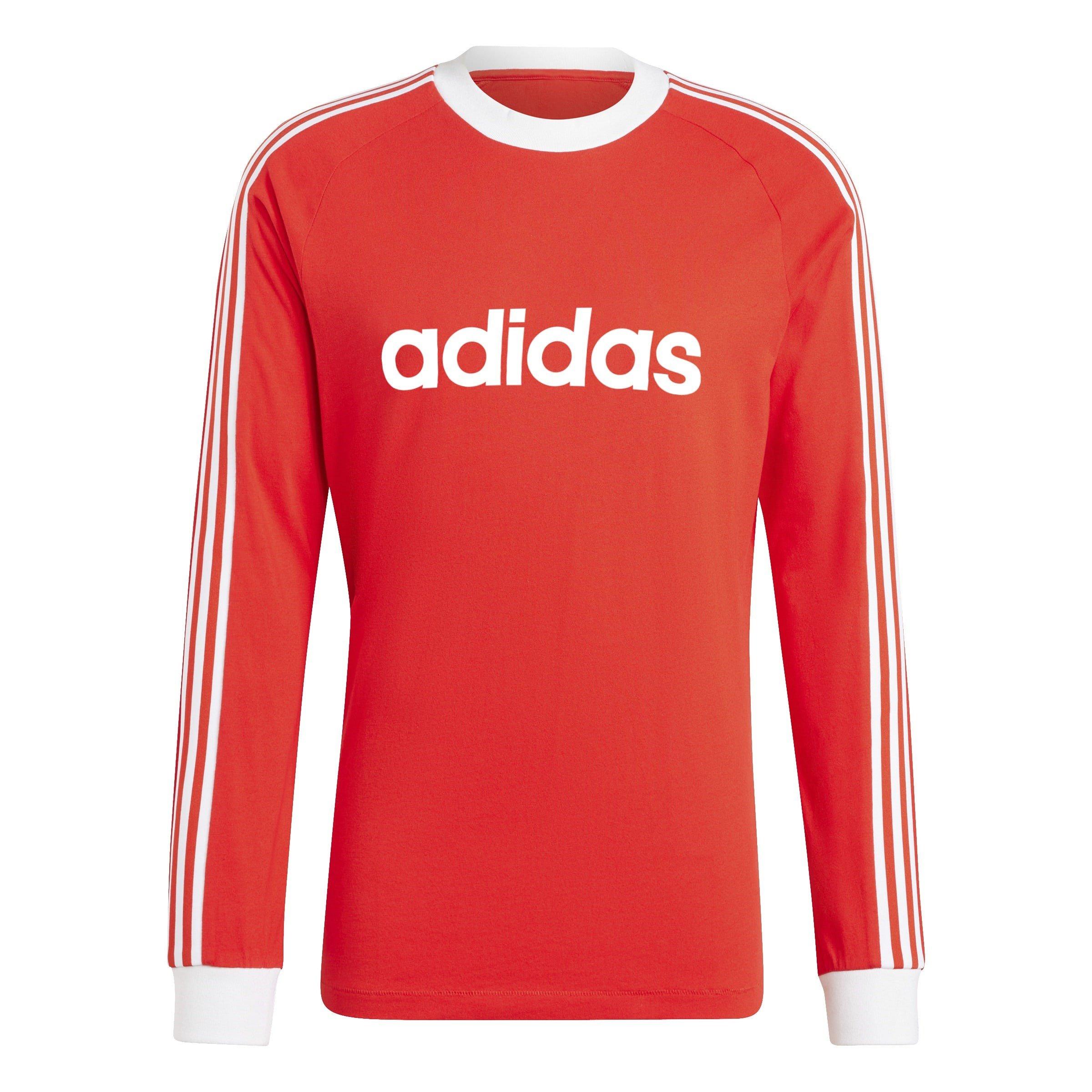 Rosso - adidas - Bayern Originals 70s Long Sleeve Shirt Adults - 1