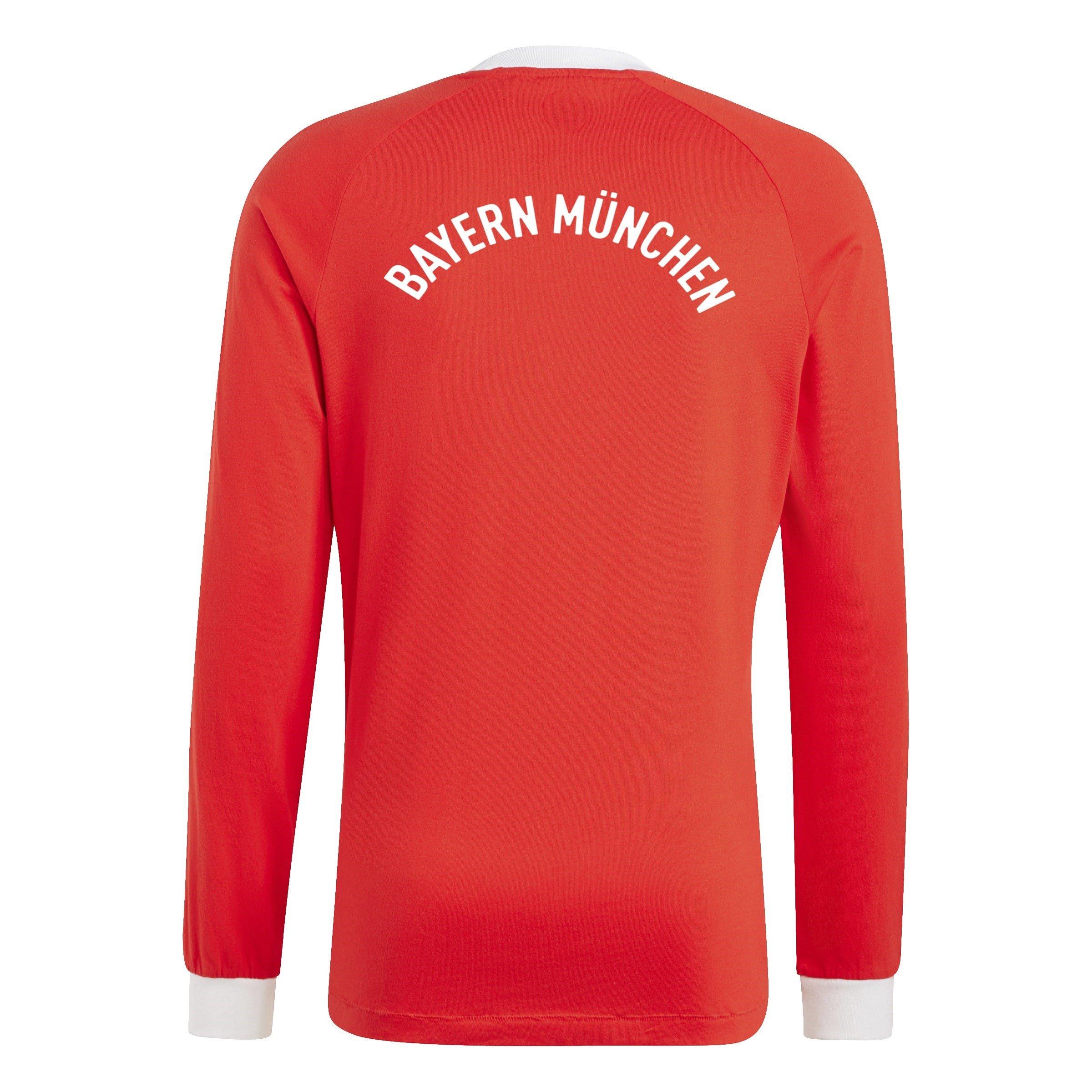Rosso - adidas - Bayern Originals 70s Long Sleeve Shirt Adults - 2