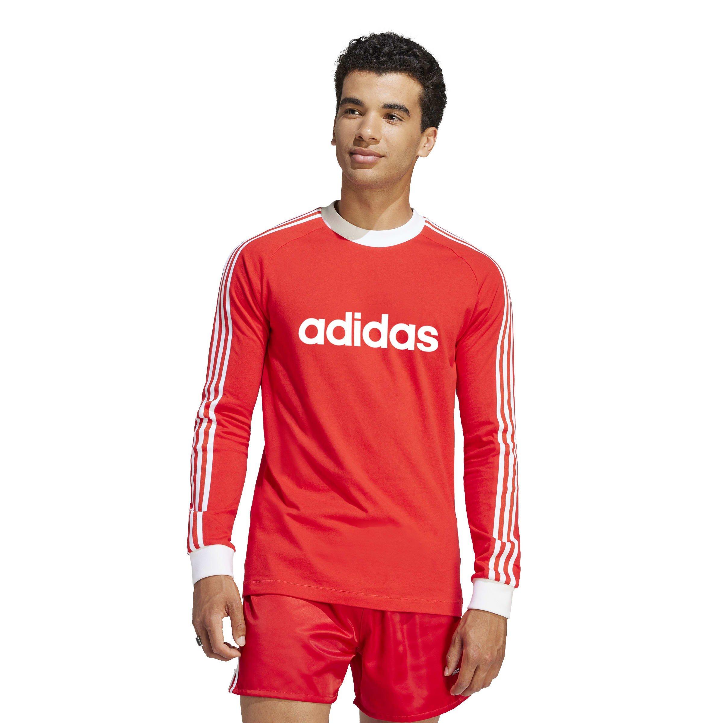 Rosso - adidas - Bayern Originals 70s Long Sleeve Shirt Adults - 3