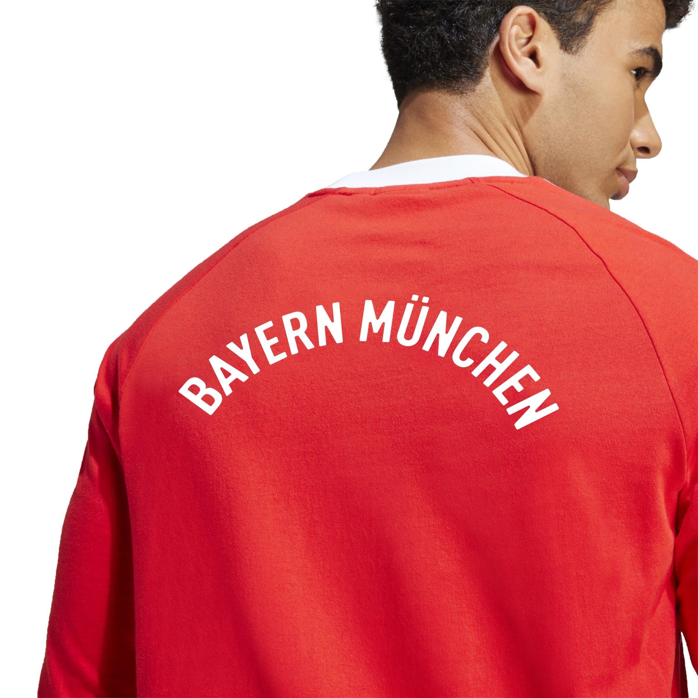 Rosso - adidas - Bayern Originals 70s Long Sleeve Shirt Adults - 7