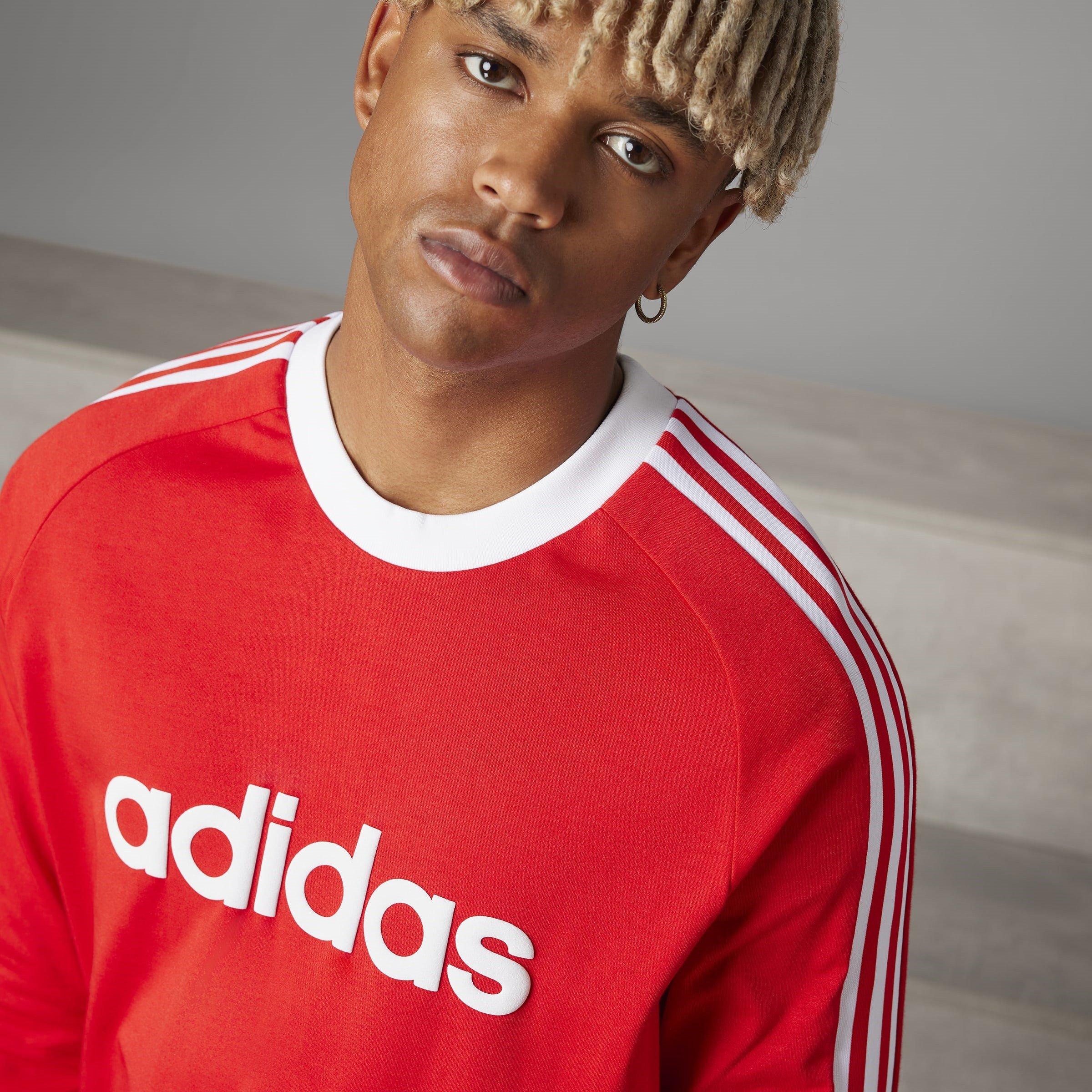 Rosso - adidas - Bayern Originals 70s Long Sleeve Shirt Adults - 10