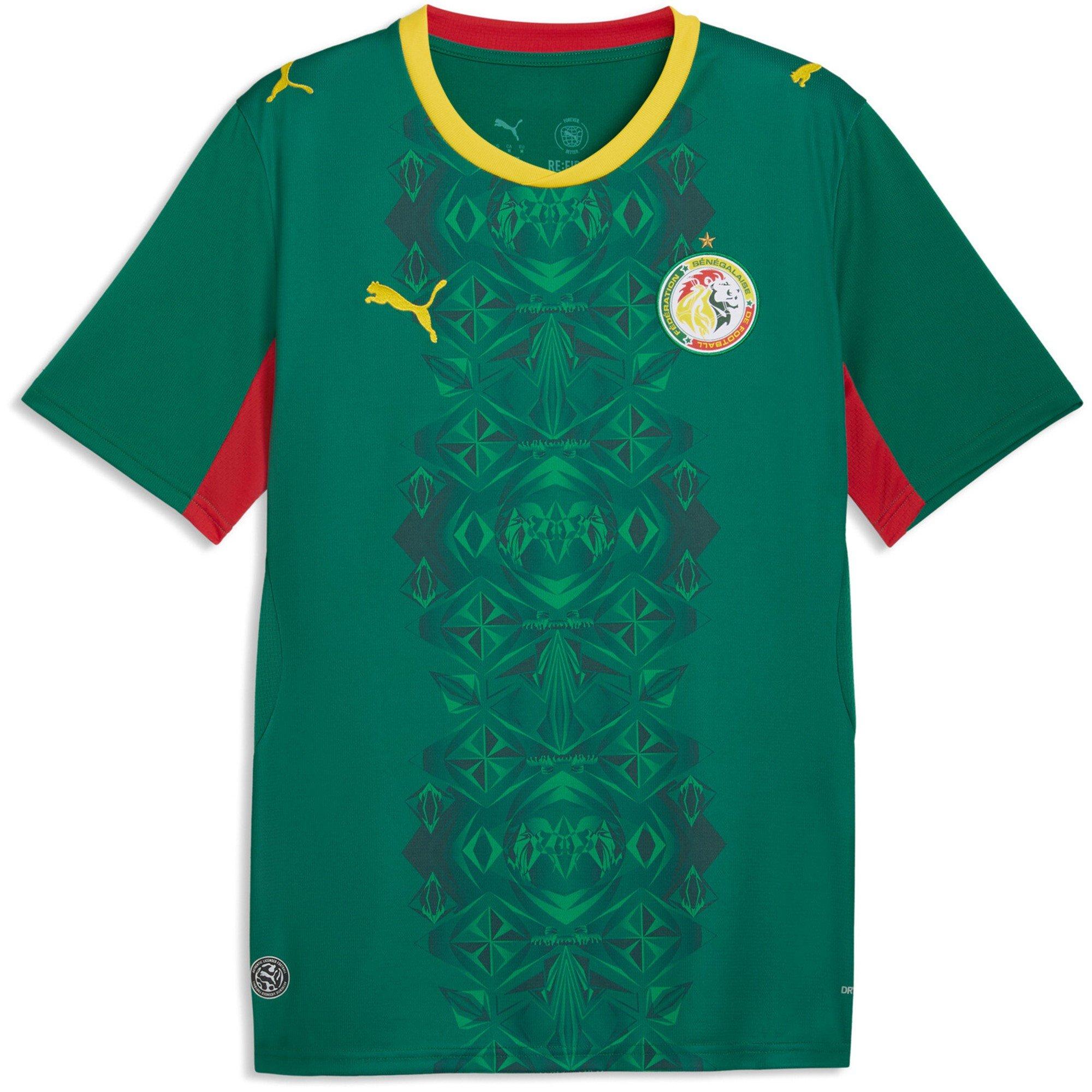Puma Men's Senegal Away Shirt World Cup 2026™ - Green/Red - L