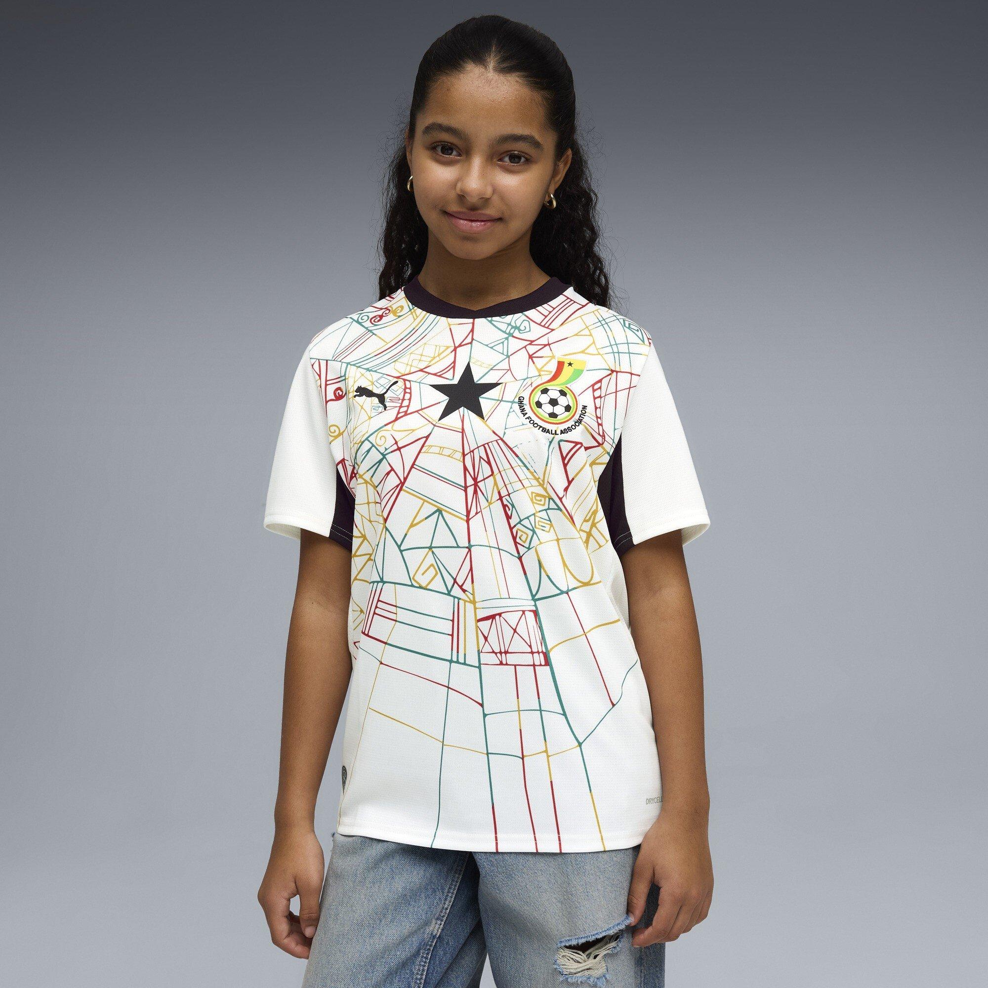 Wit/Rood - Puma - Kids' Ghana 2026 Football Shirt - 3