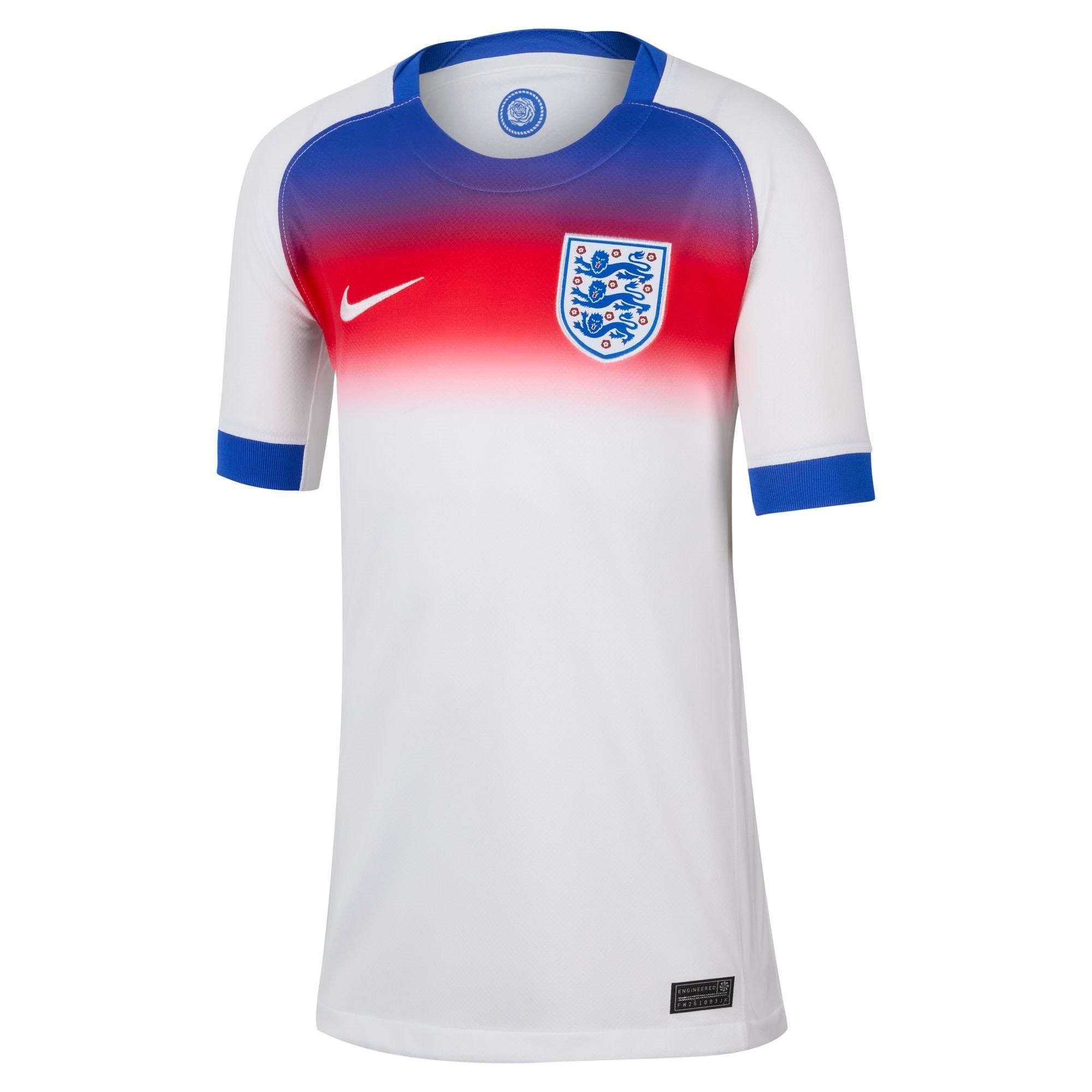 White/Blue - Nike - England Stadium Home Shirt 2025 Juniors - 1