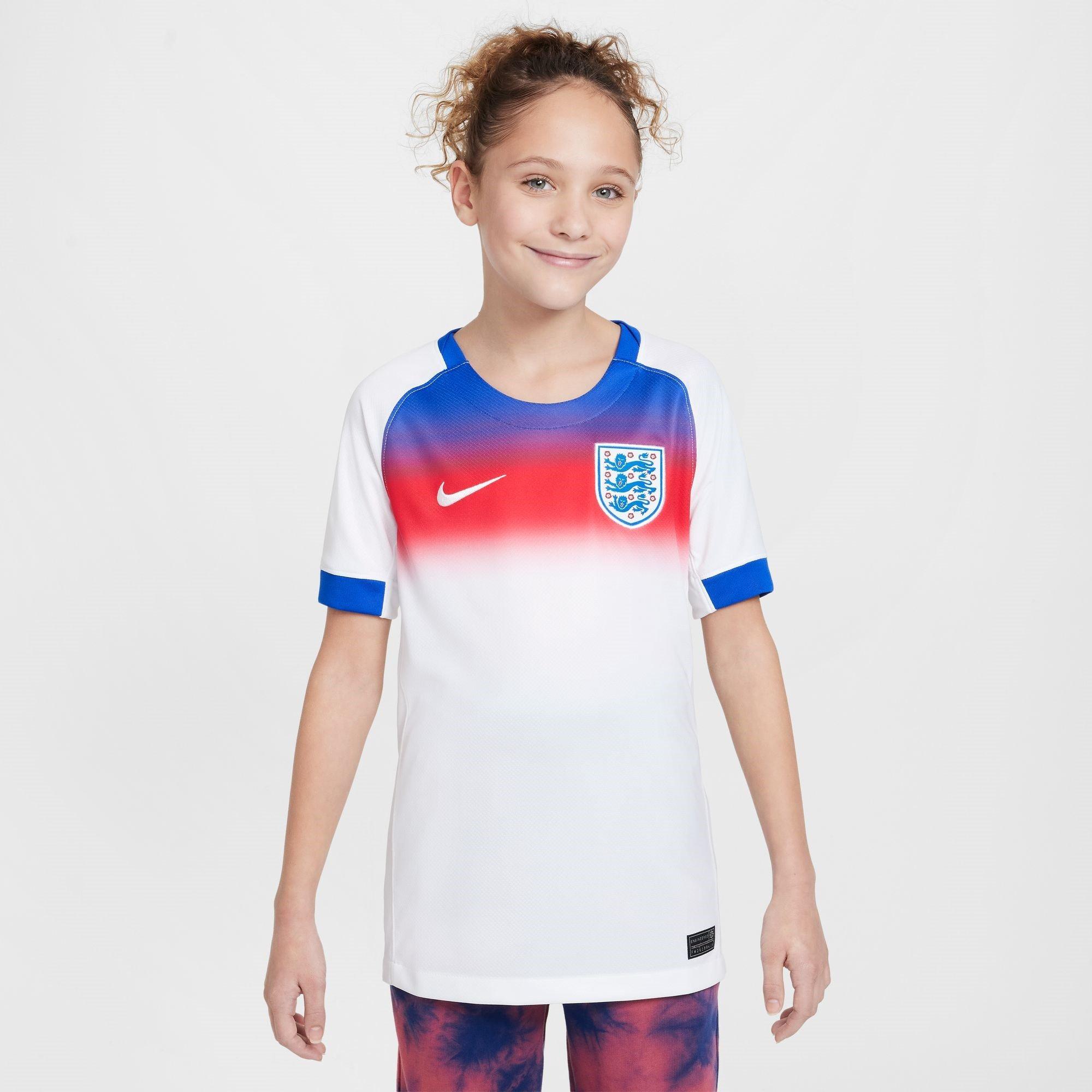 White/Blue - Nike - England Stadium Home Shirt 2025 Juniors - 3