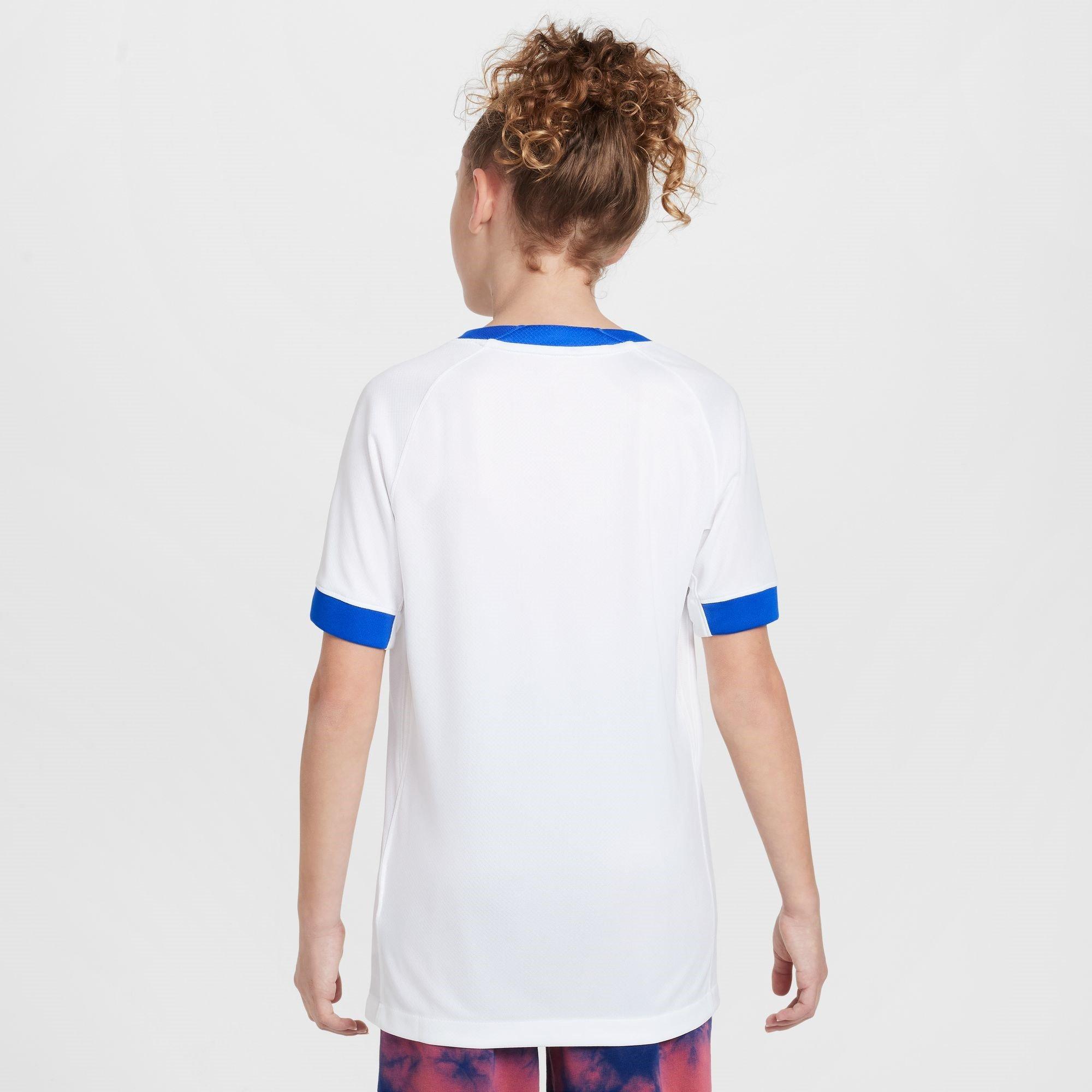White/Blue - Nike - England Stadium Home Shirt 2025 Juniors - 4
