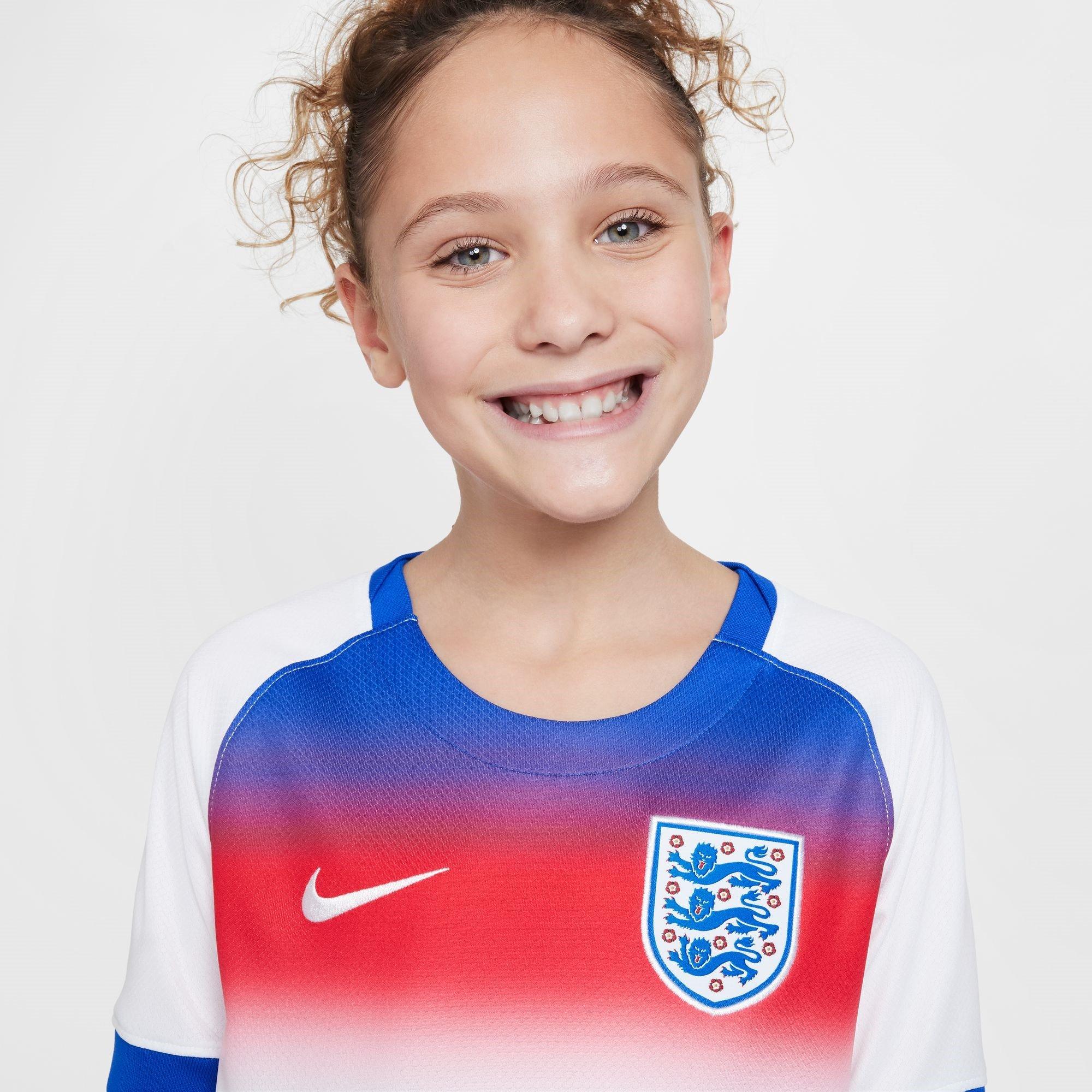 White/Blue - Nike - England Stadium Home Shirt 2025 Juniors - 5